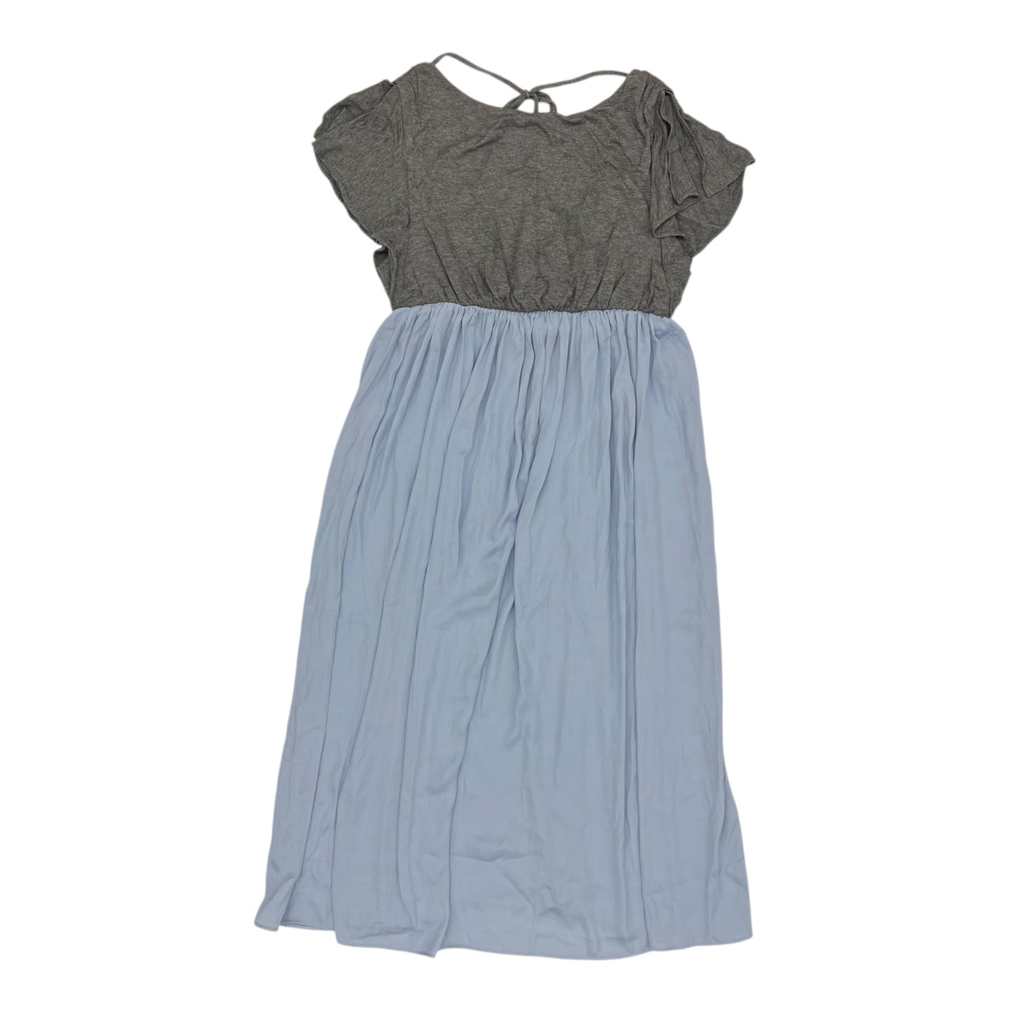 Mat Dress By Loft In Blue & Grey, Size:S