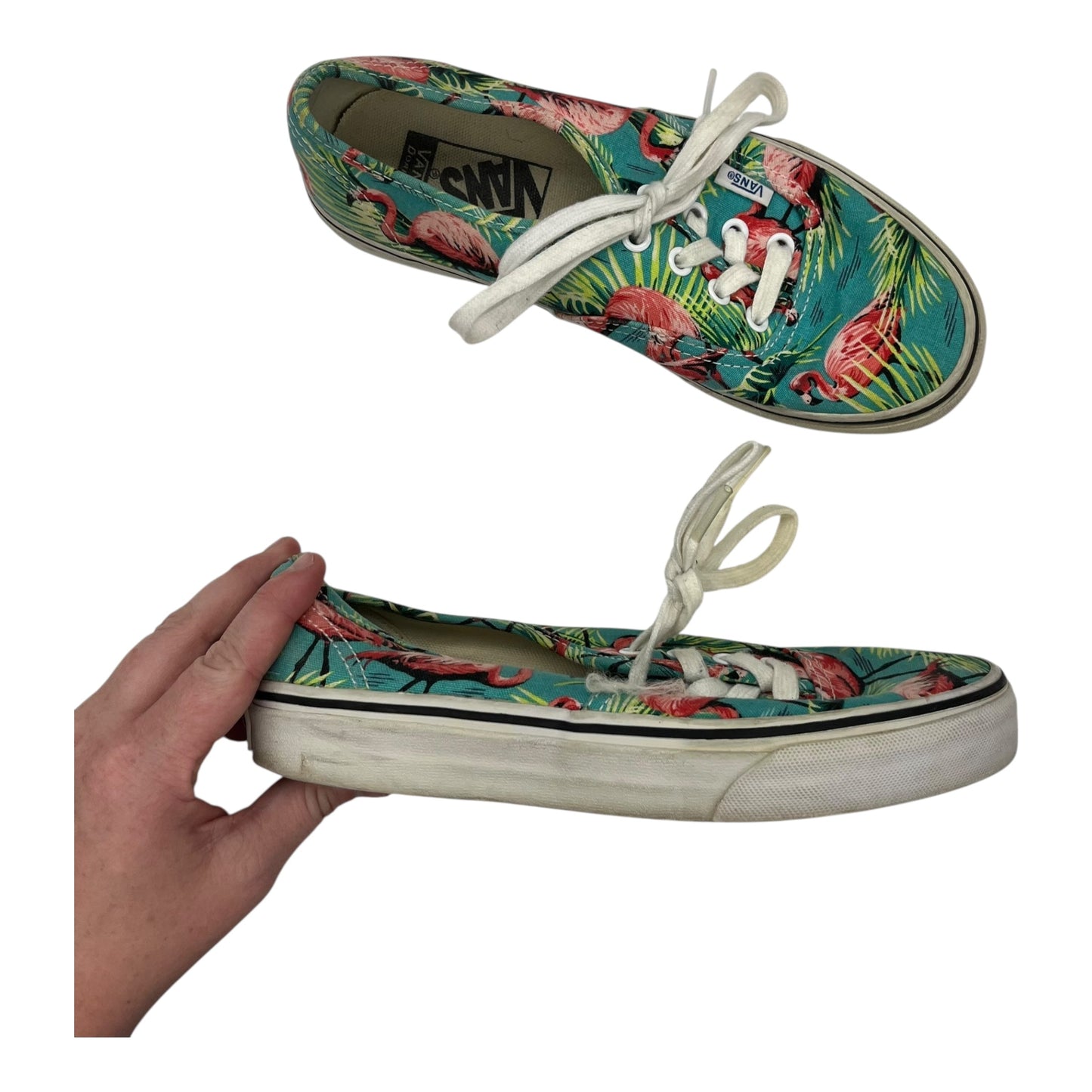 Shoes Sneakers By Vans In Teal, Size:7