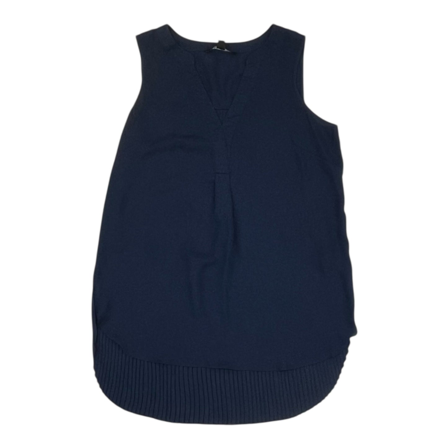 Blouse Sleeveless By Zac And Rachel In Navy, Size:M