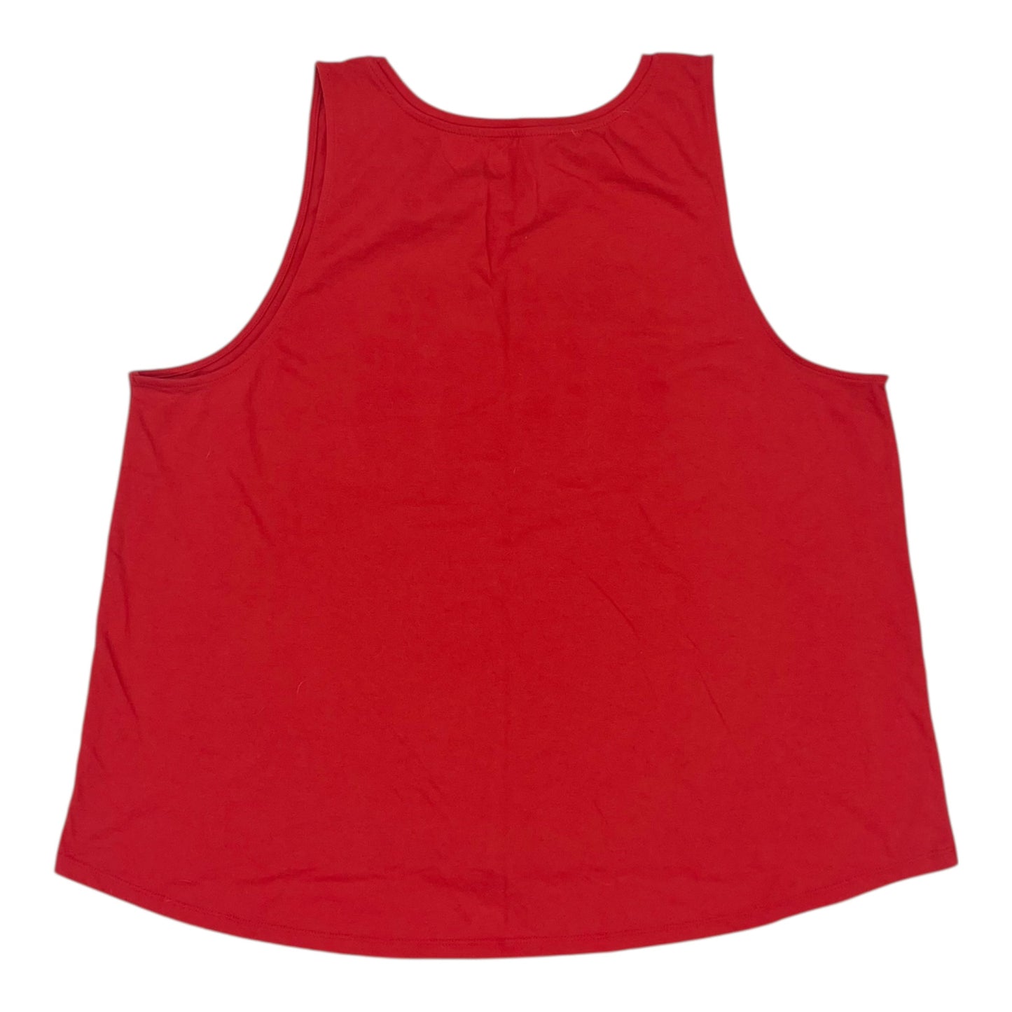 Athletic Tank Top By Clothes Mentor In Red, Size:Xxl