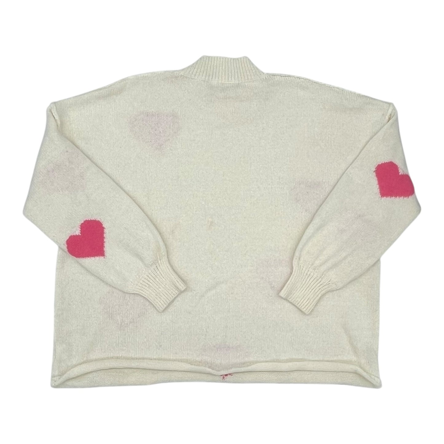 Sweater By Cme In Cream & Pink, Size:Xxl