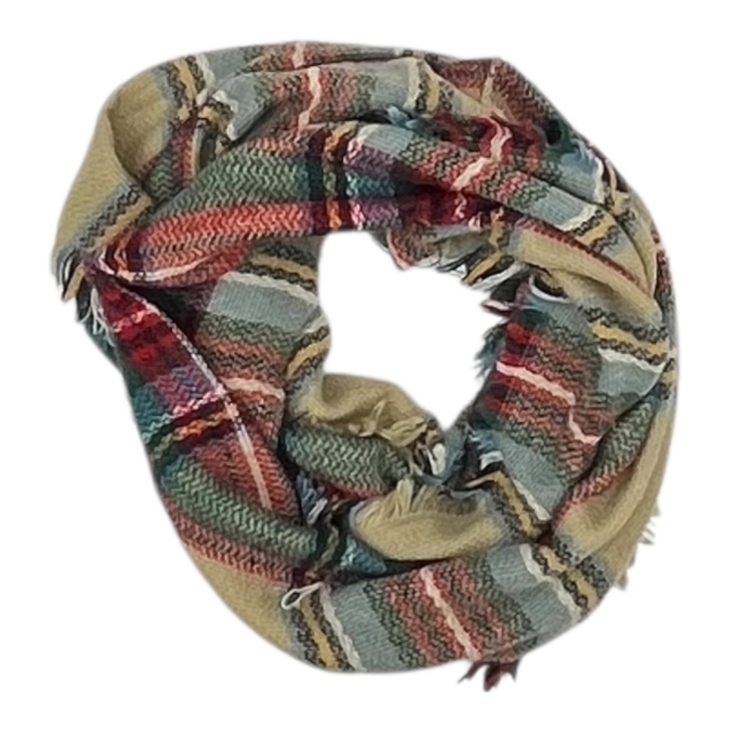 Scarf Winter By Clothes Mentor In Plaid Pattern