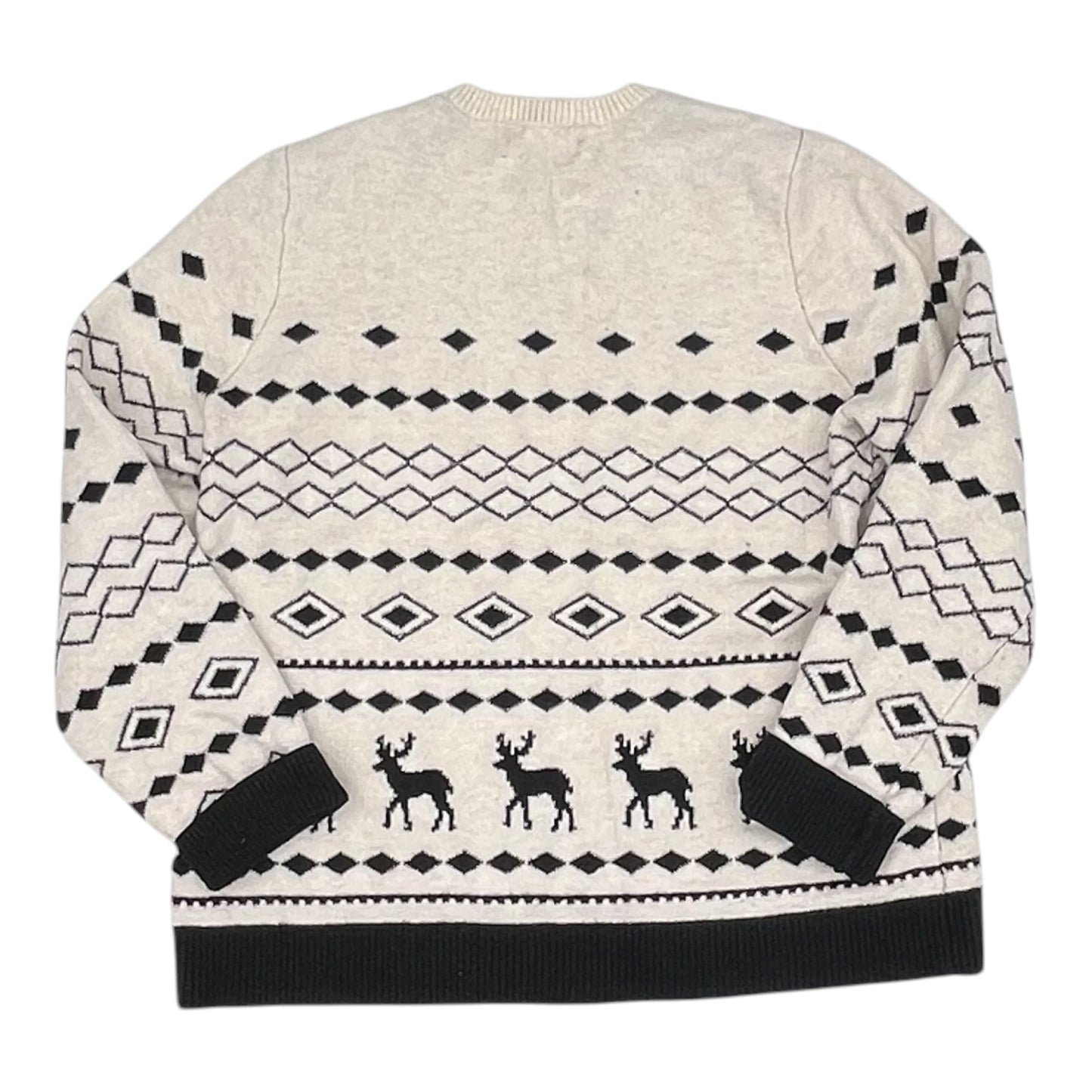 Sweater By Loft In Black & Cream, Size:Xxl