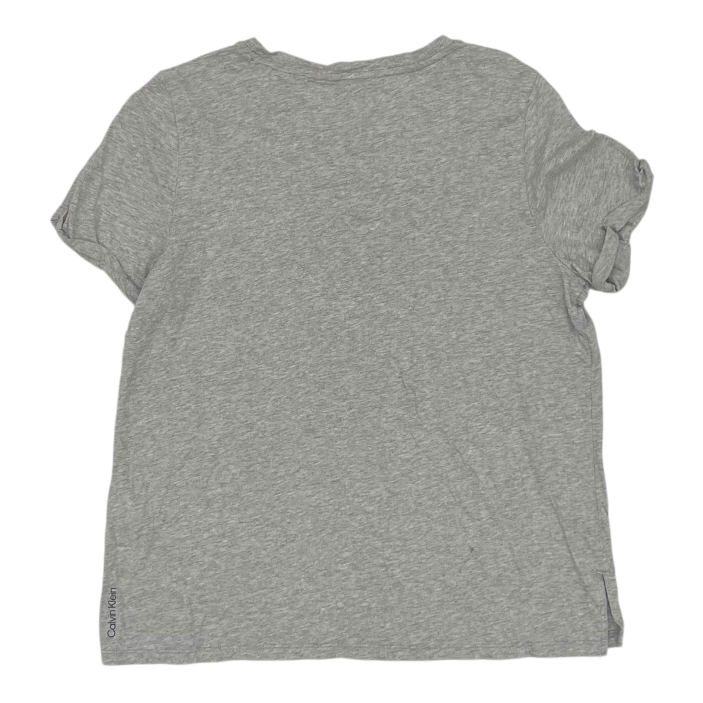 Top Ss By Calvin Klein In Grey, Size:L