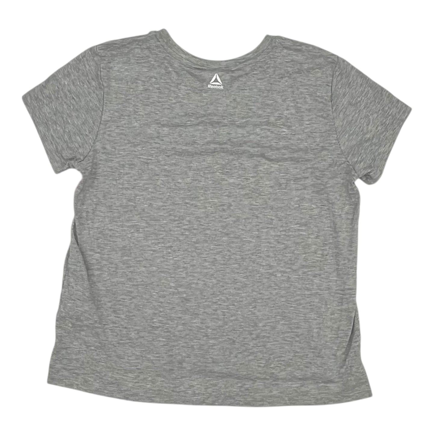 Athletic Top Ss By Reebok In Grey, Size:L