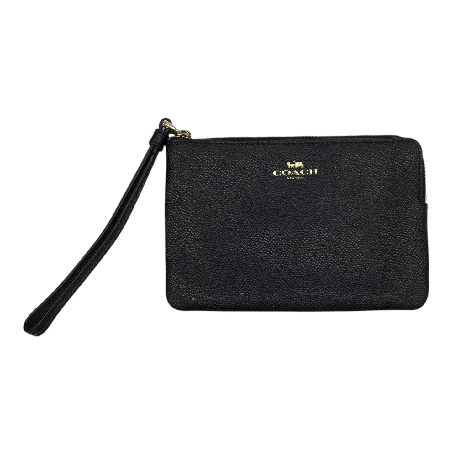 Wristlet Designer By Coach In Black, Size:Medium