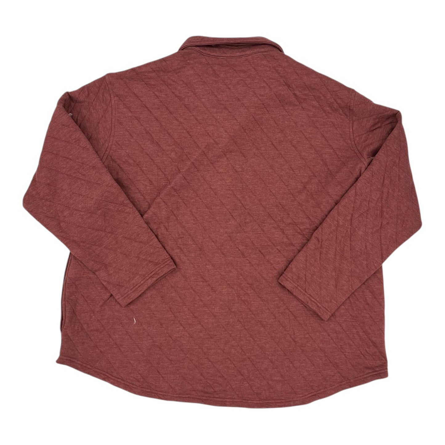 Jacket Shirt By Eddie Bauer In Red, Size:2X