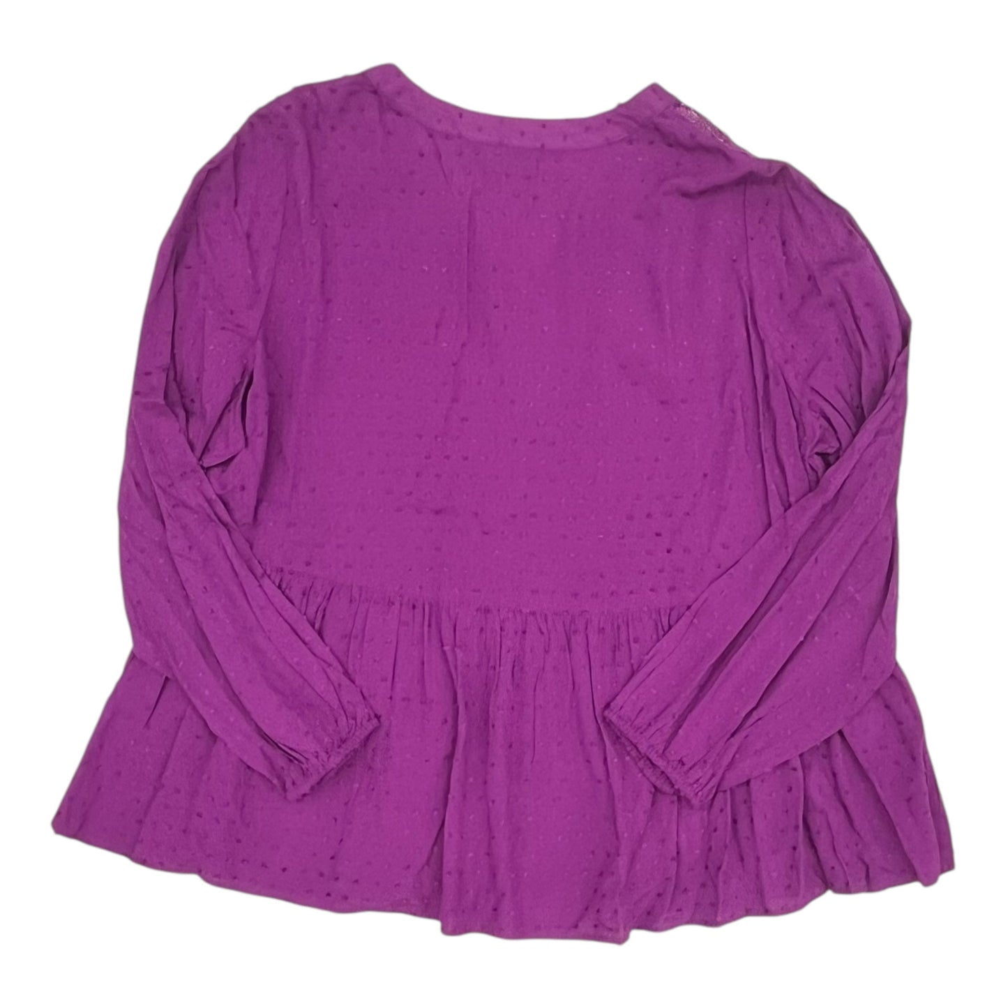 Blouse Ls By Lane Bryant In Purple, Size:Xl
