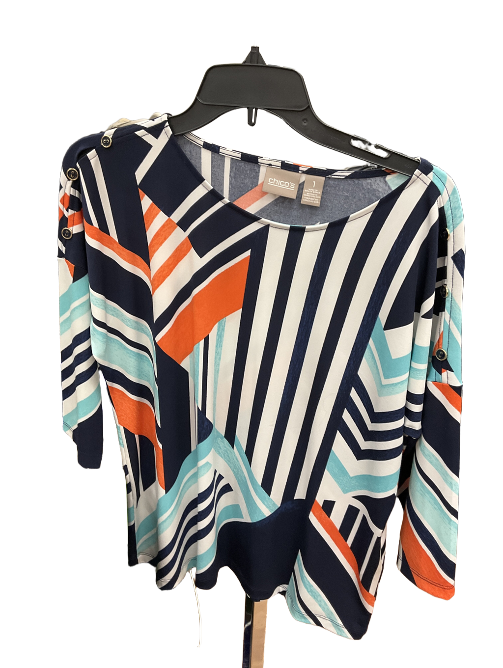 Top 3/4 Sleeve By Chicos Size: M