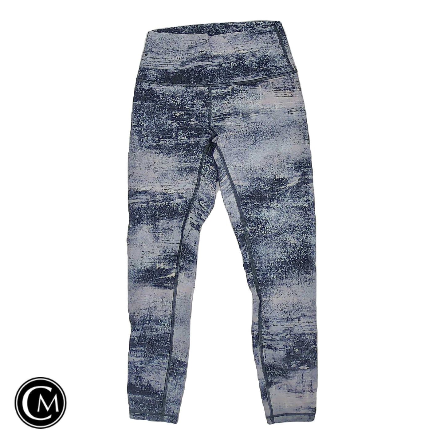 Athletic Leggings By Lululemon In Blue & Pink, Size: 4