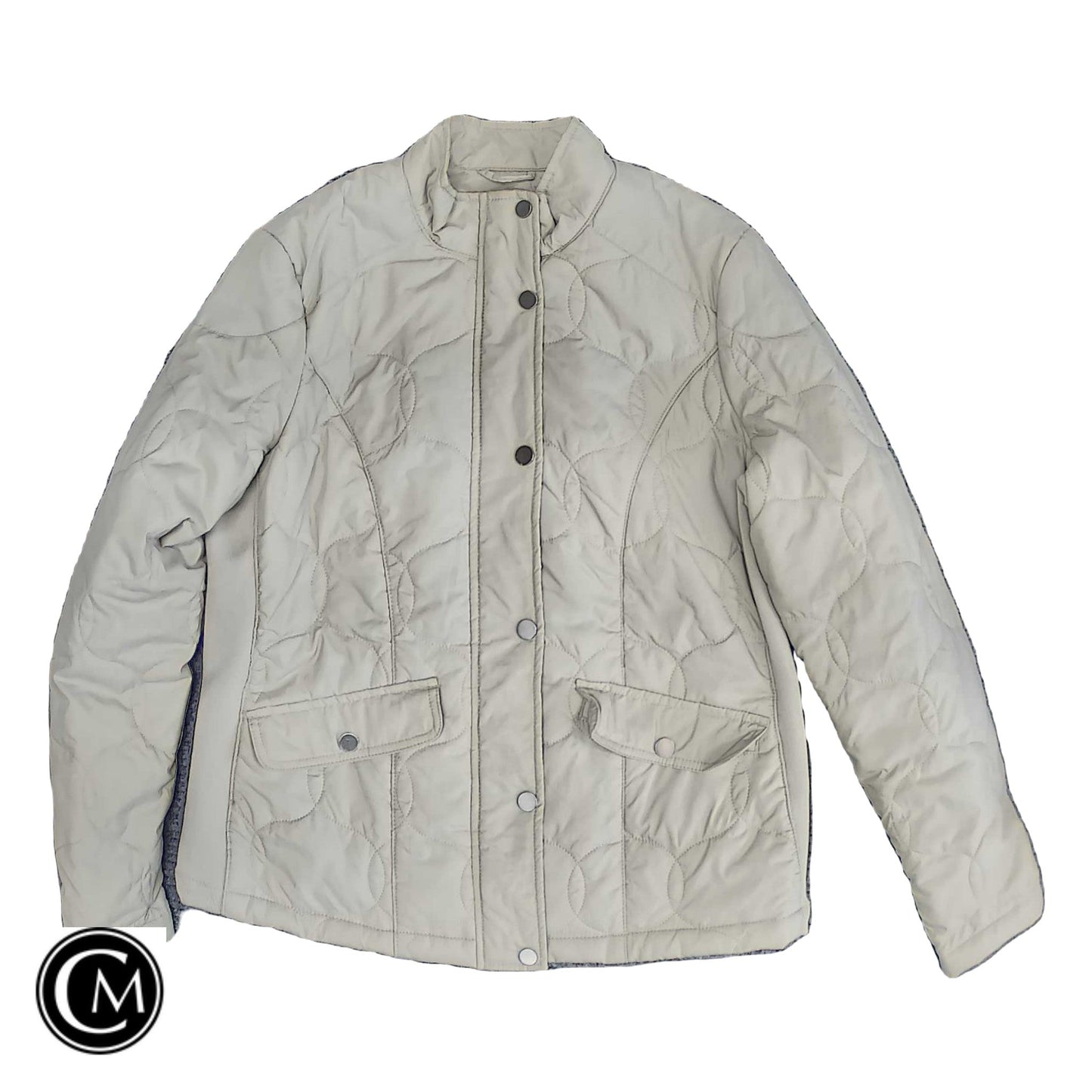 Jacket Puffer & Quilted By A New Day In Beige, Size: M