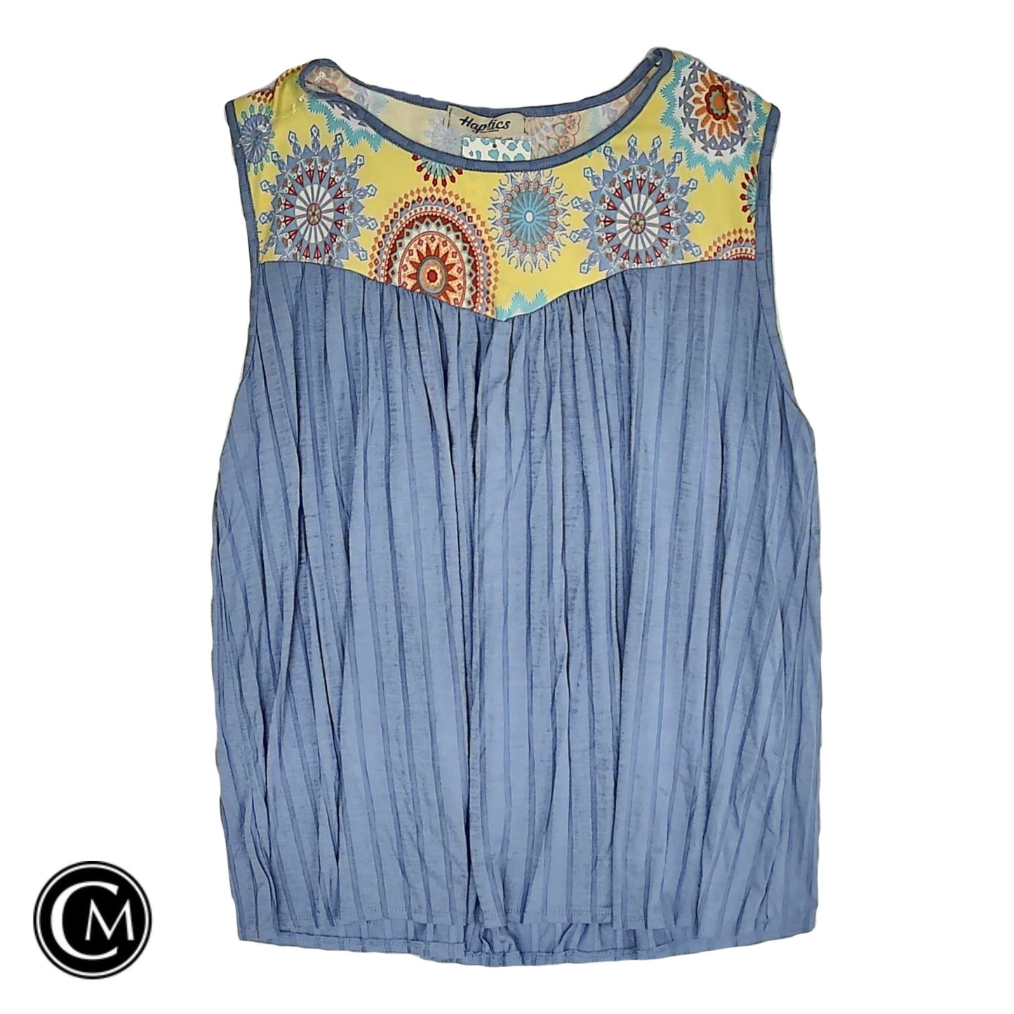 Top Sleeveless By Haptics In Blue, Size: 1x image 1