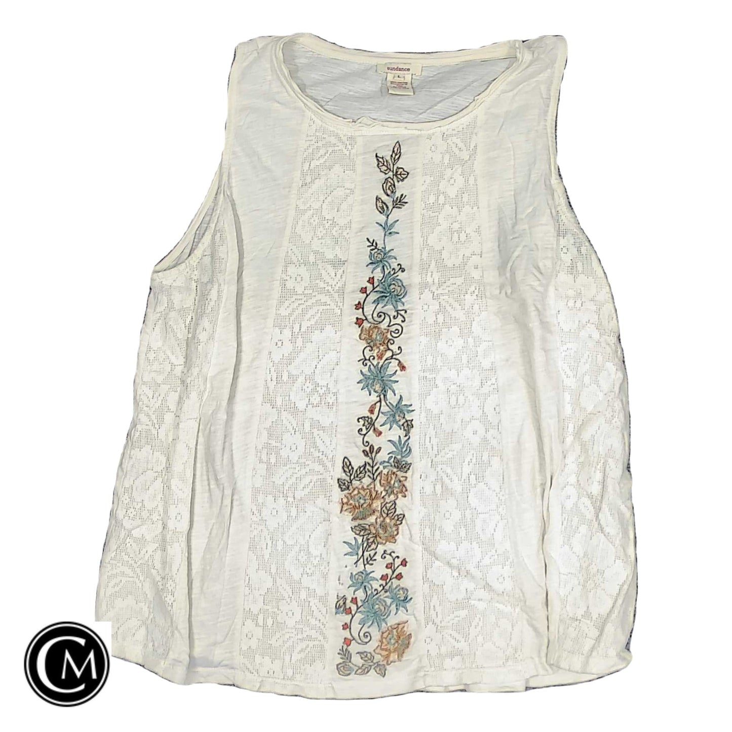 Top Sleeveless By Sundance In Cream, Size: L