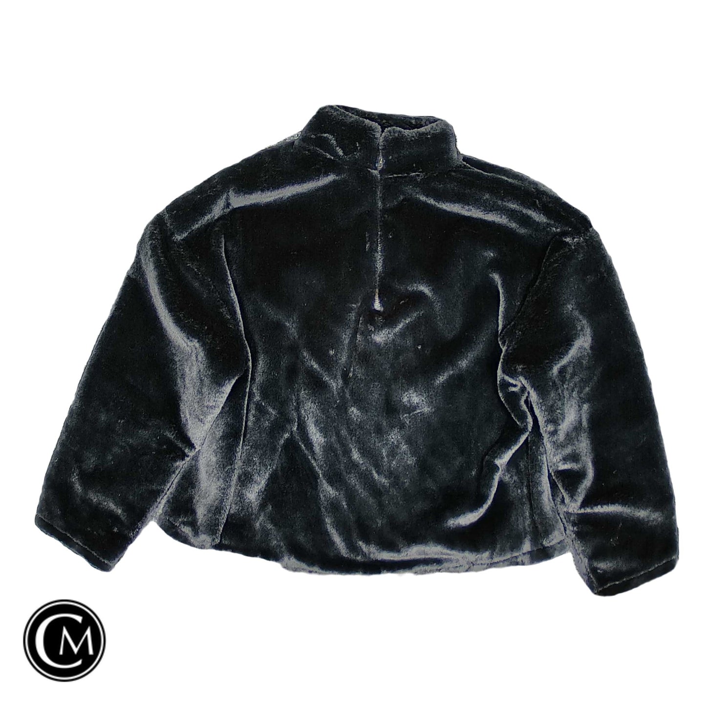 Jacket Faux Fur & Sherpa By A New Day In Black, Size: Xs