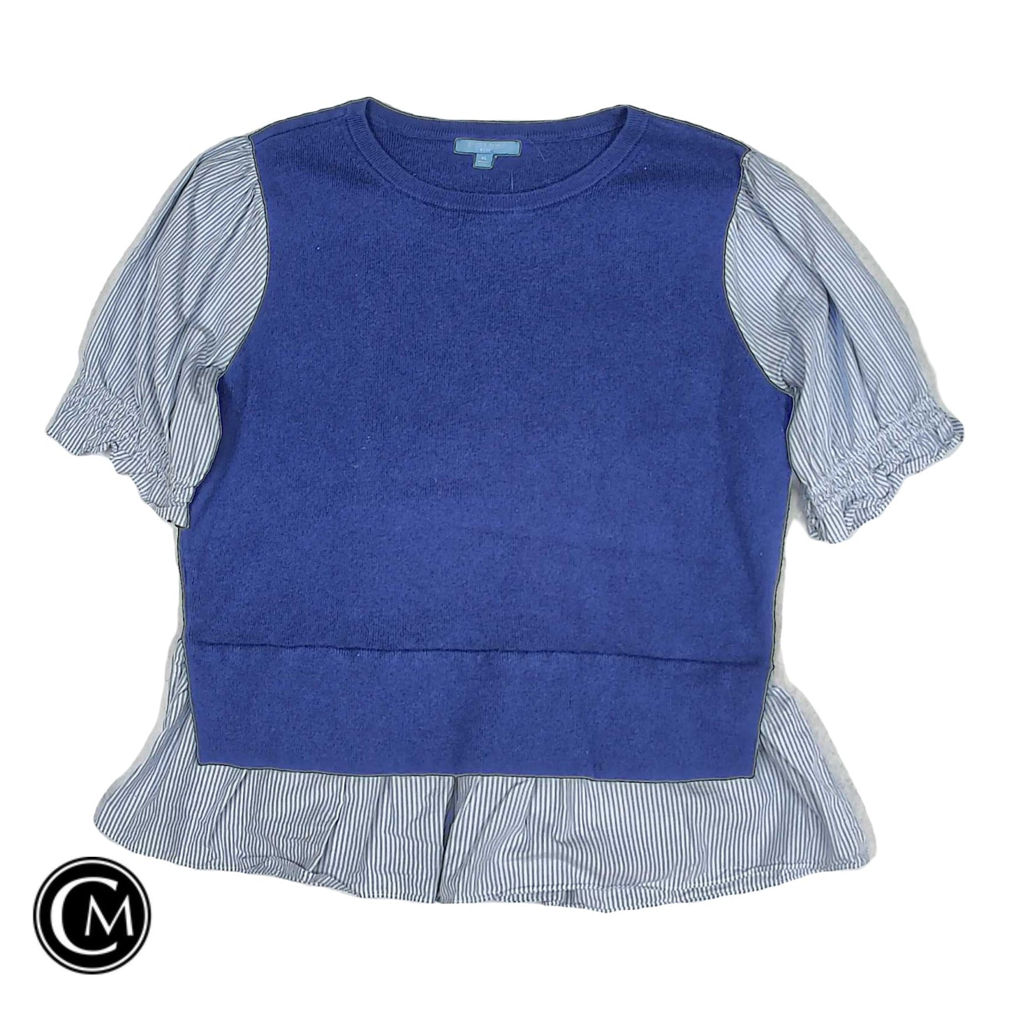 Sweater Ss By Draper James In Blue, Size: Xl