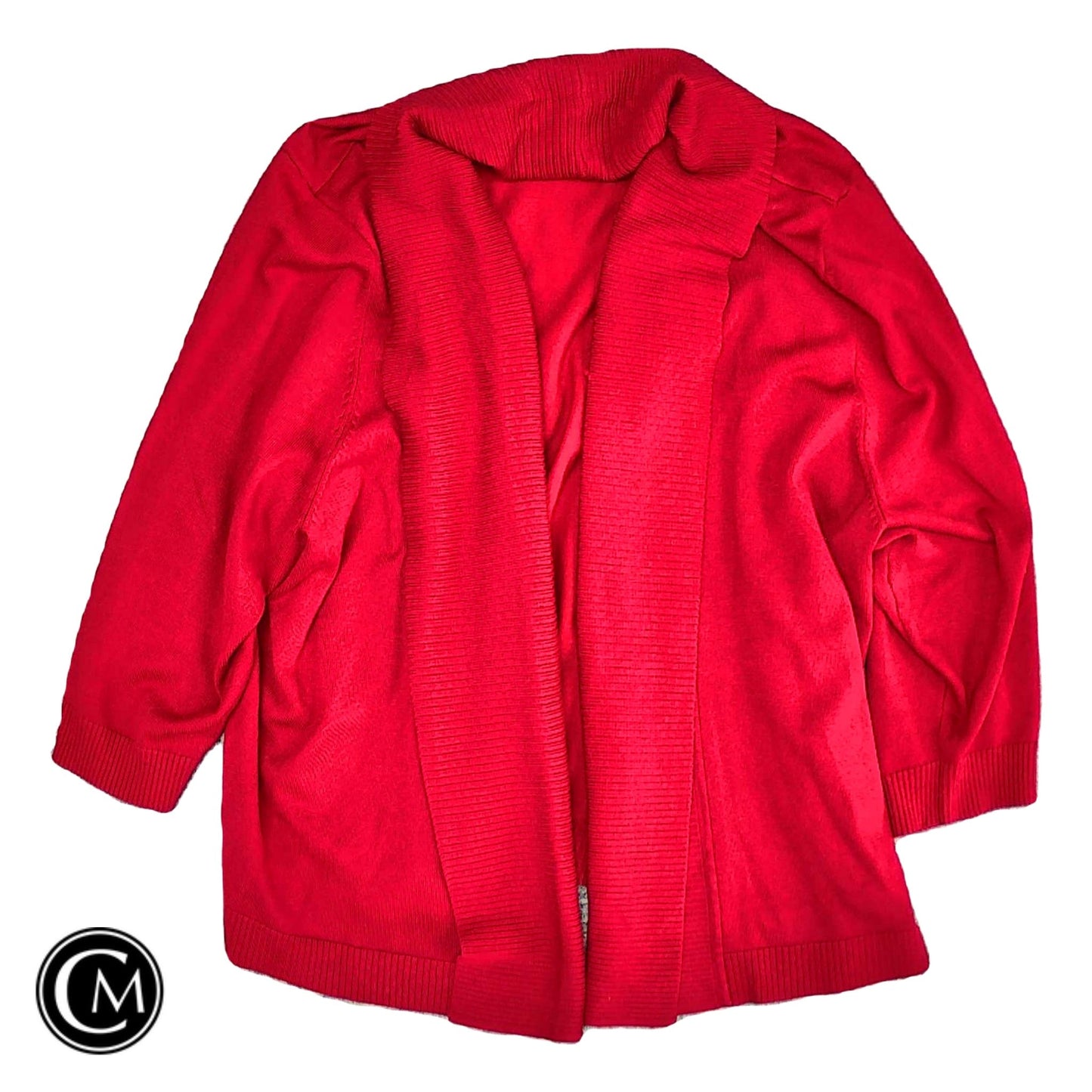 Cardigan By 89th And Madison In Red, Size: 3x