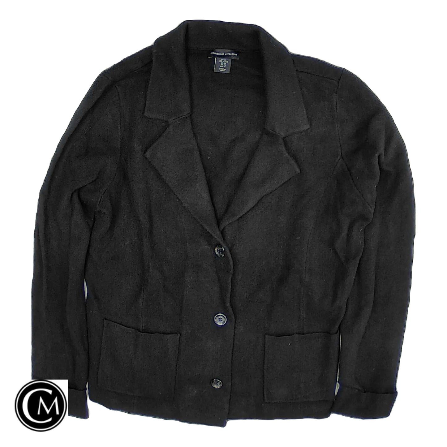 Blazer By Adrienne Vittadini In Black, Size: Xl