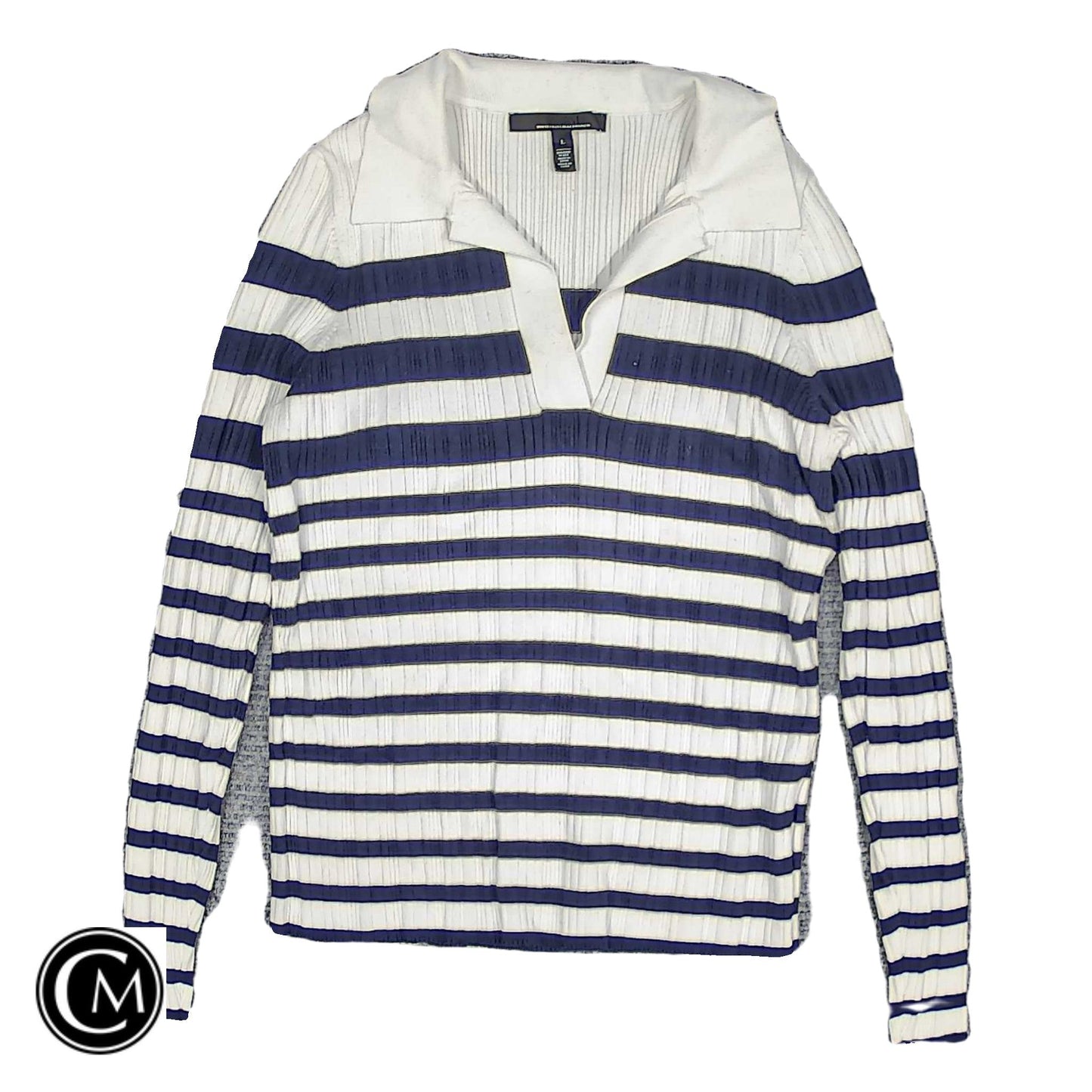 Top Ls By White House Black Market In Blue & White, Size: L