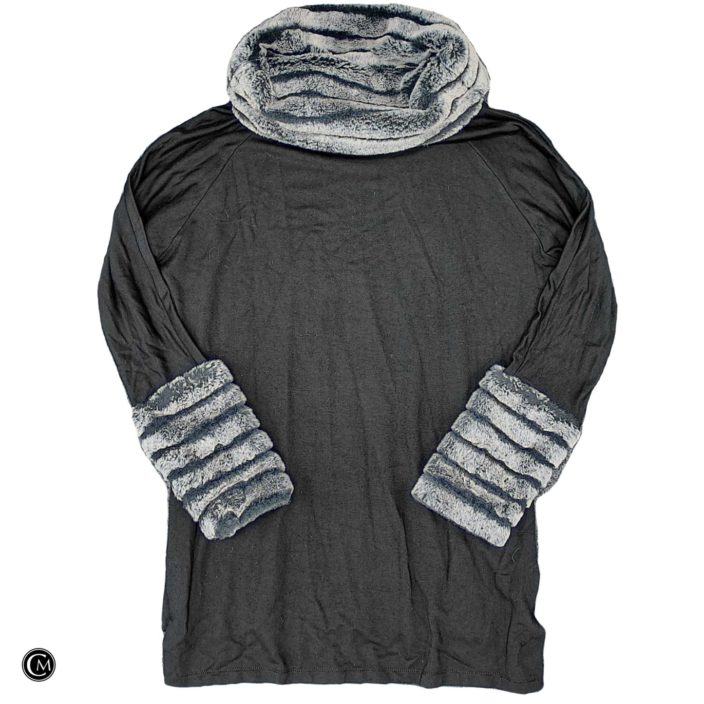 Tunic Ls By Soft Surroundings In Black & Grey, Size: Xs