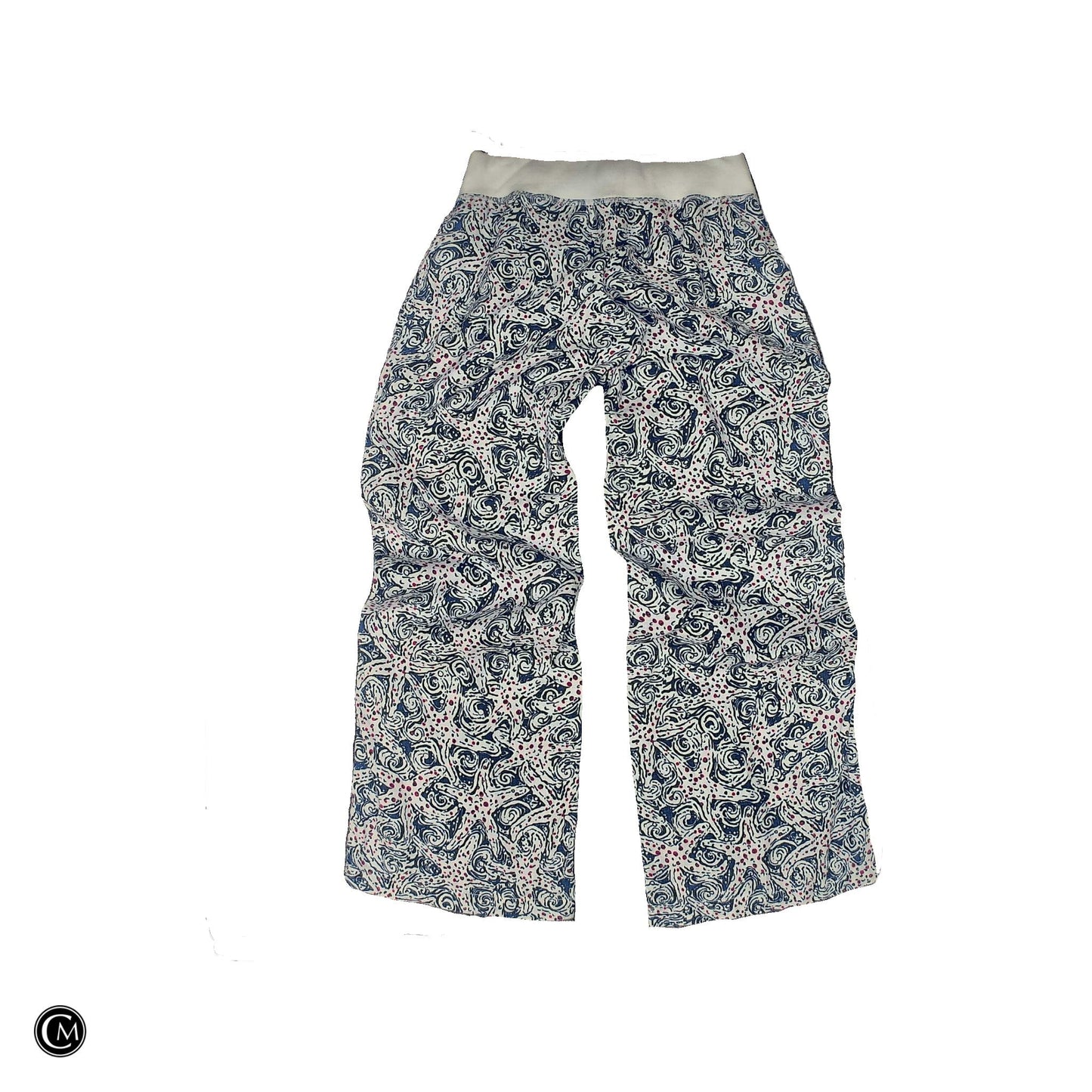 Pants Designer By Lilly Pulitzer In Blue & Pink, Size: M