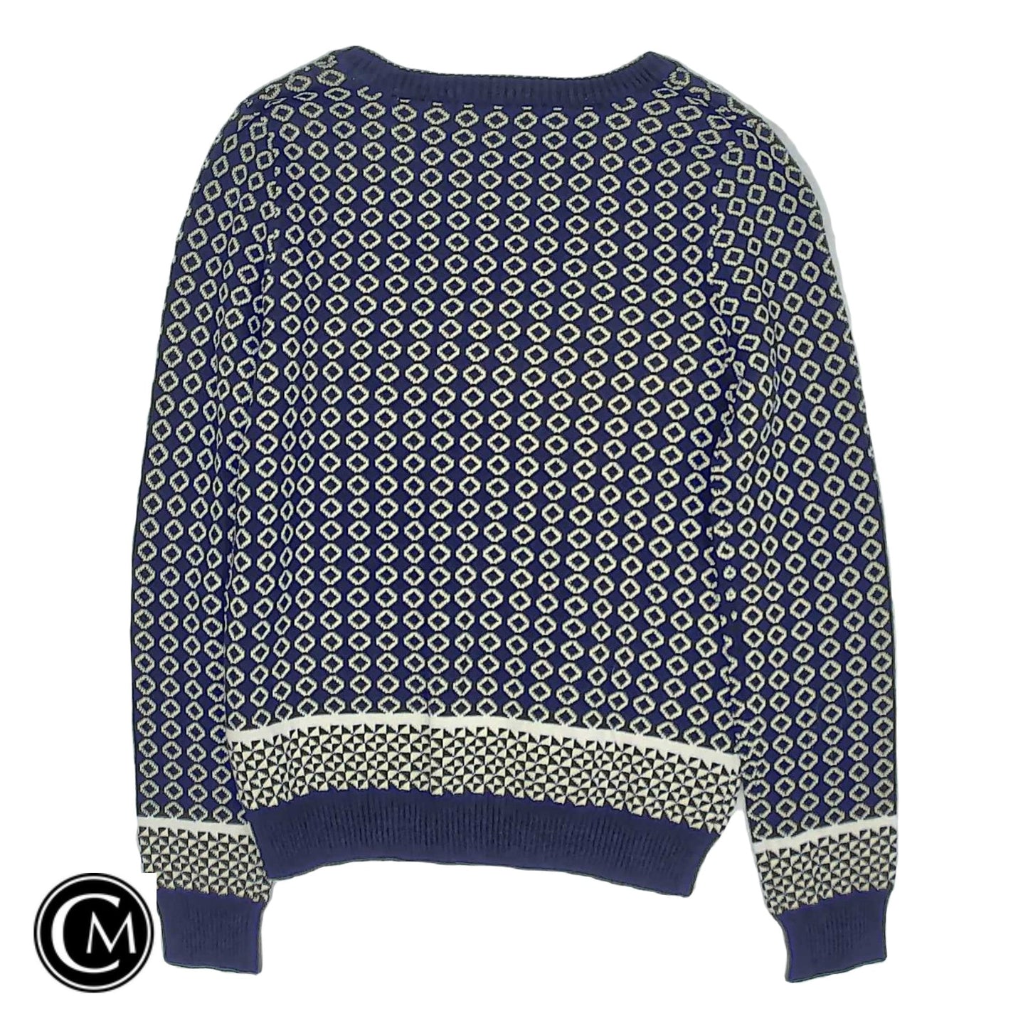 Sweater By Pink Rose In Blue & White, Size: S image 2