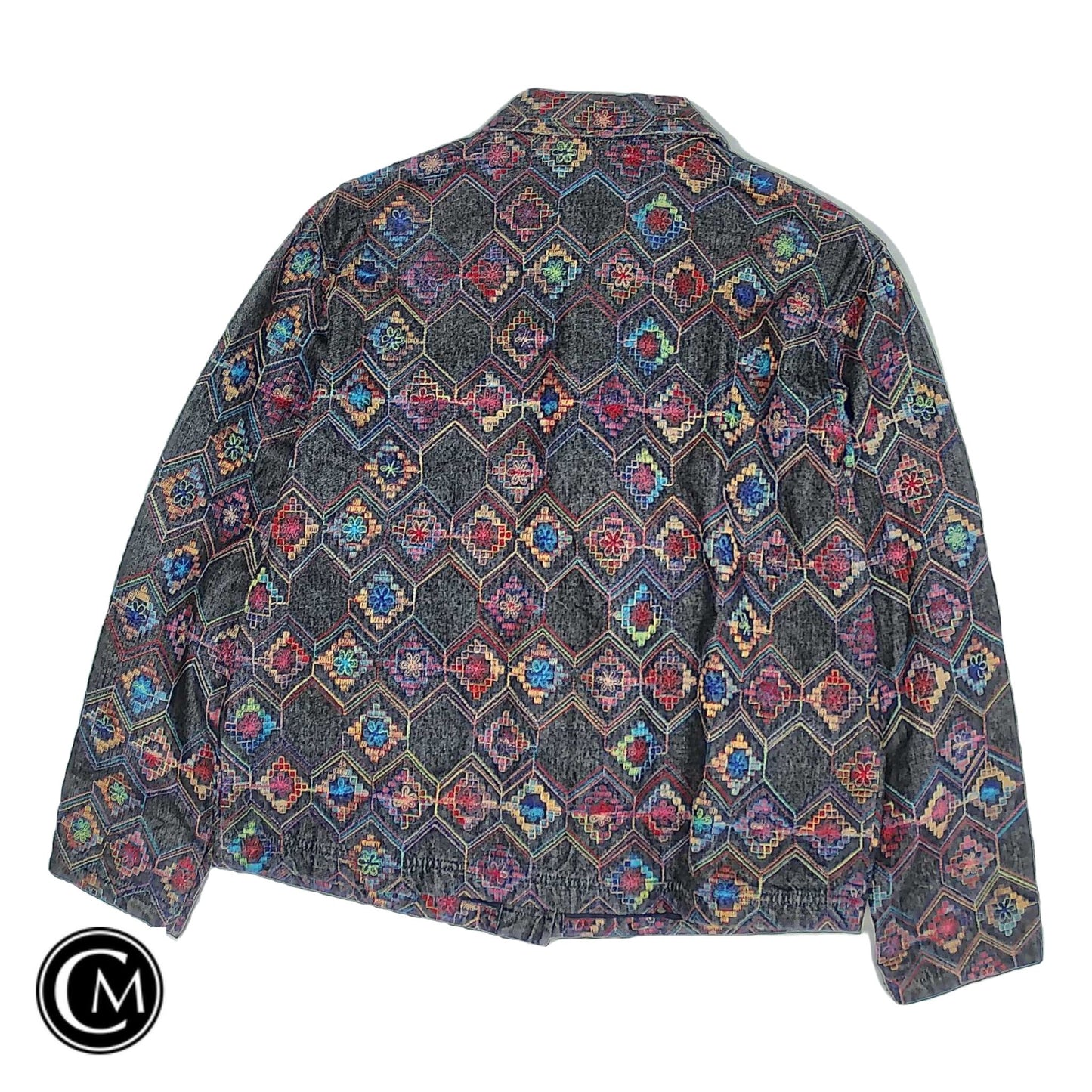 Jacket Denim By Chicos In Multi, Size: S