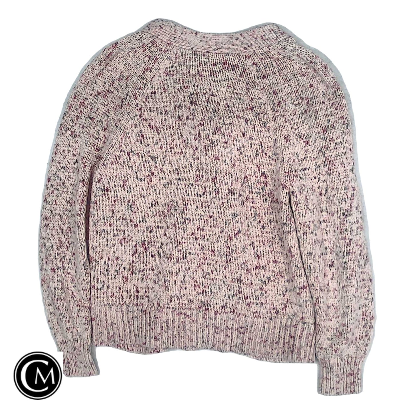 Sweater Cardigan By Loft In Pink, Size: S