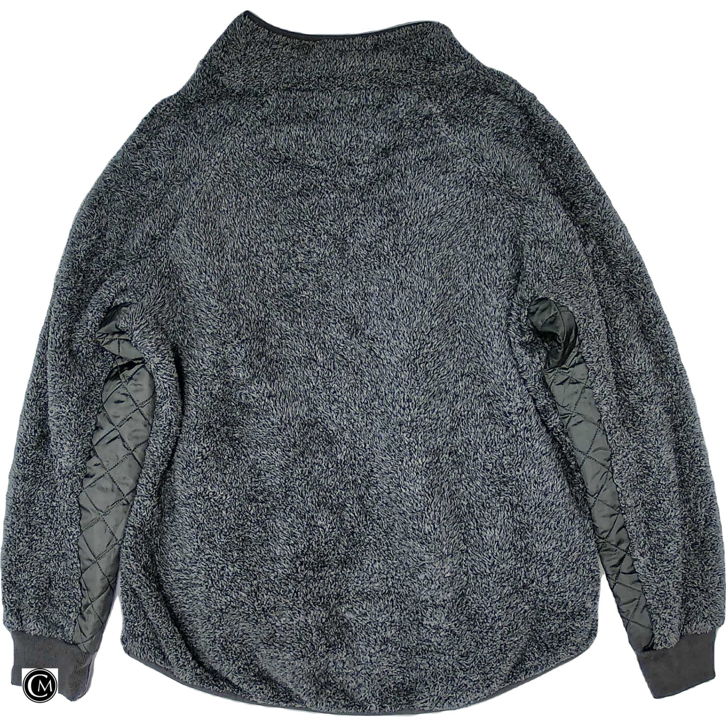 Jacket Faux Fur & Sherpa By Simply Southern In Grey, Size: 1x