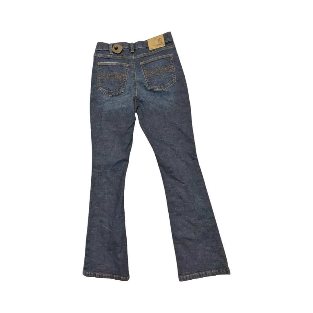 Jeans Flared By Carhartt In Blue Denim, Size:6