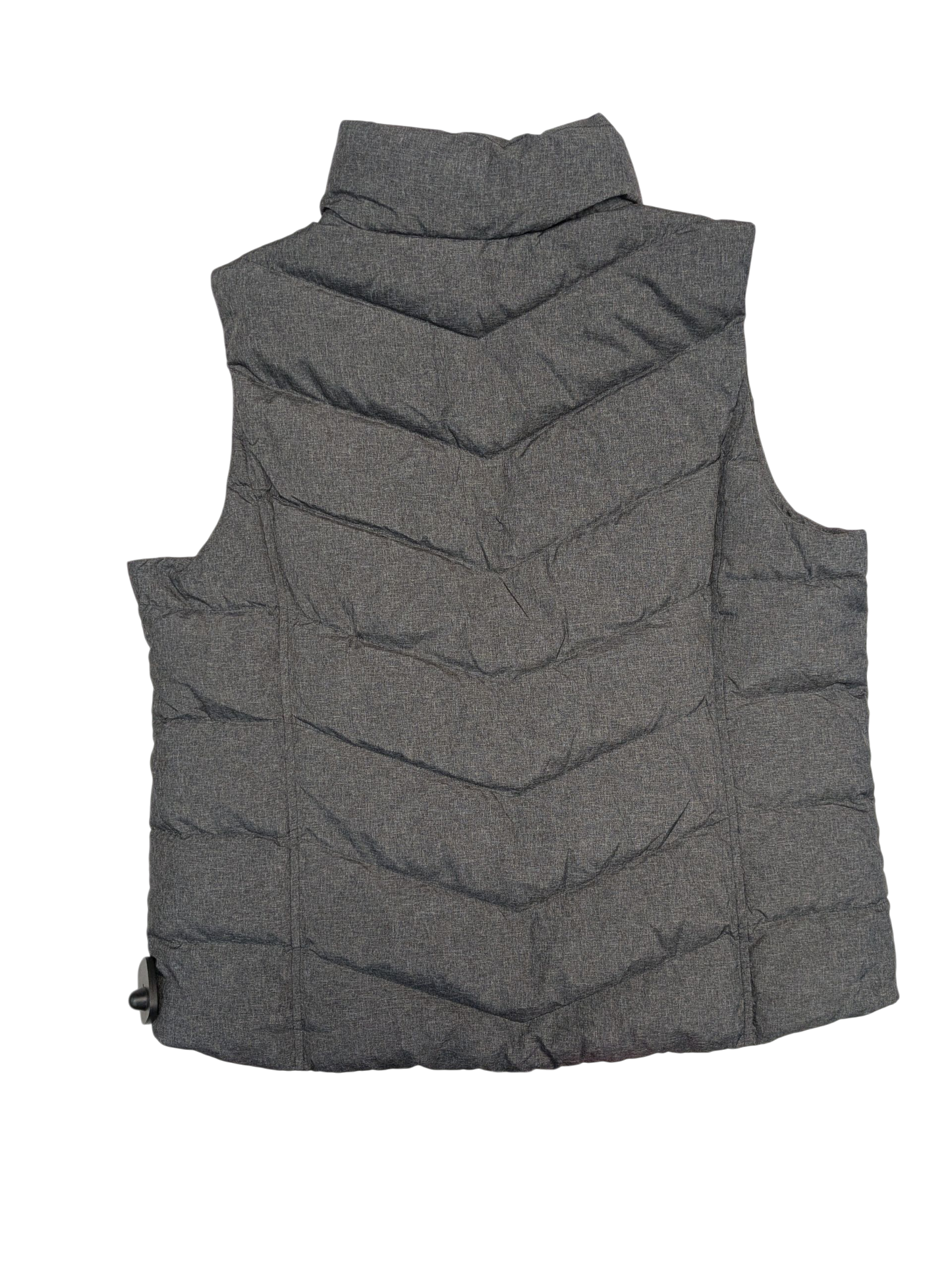Vest Puffer & Quilted By Lands End In Grey, Size:22Womens