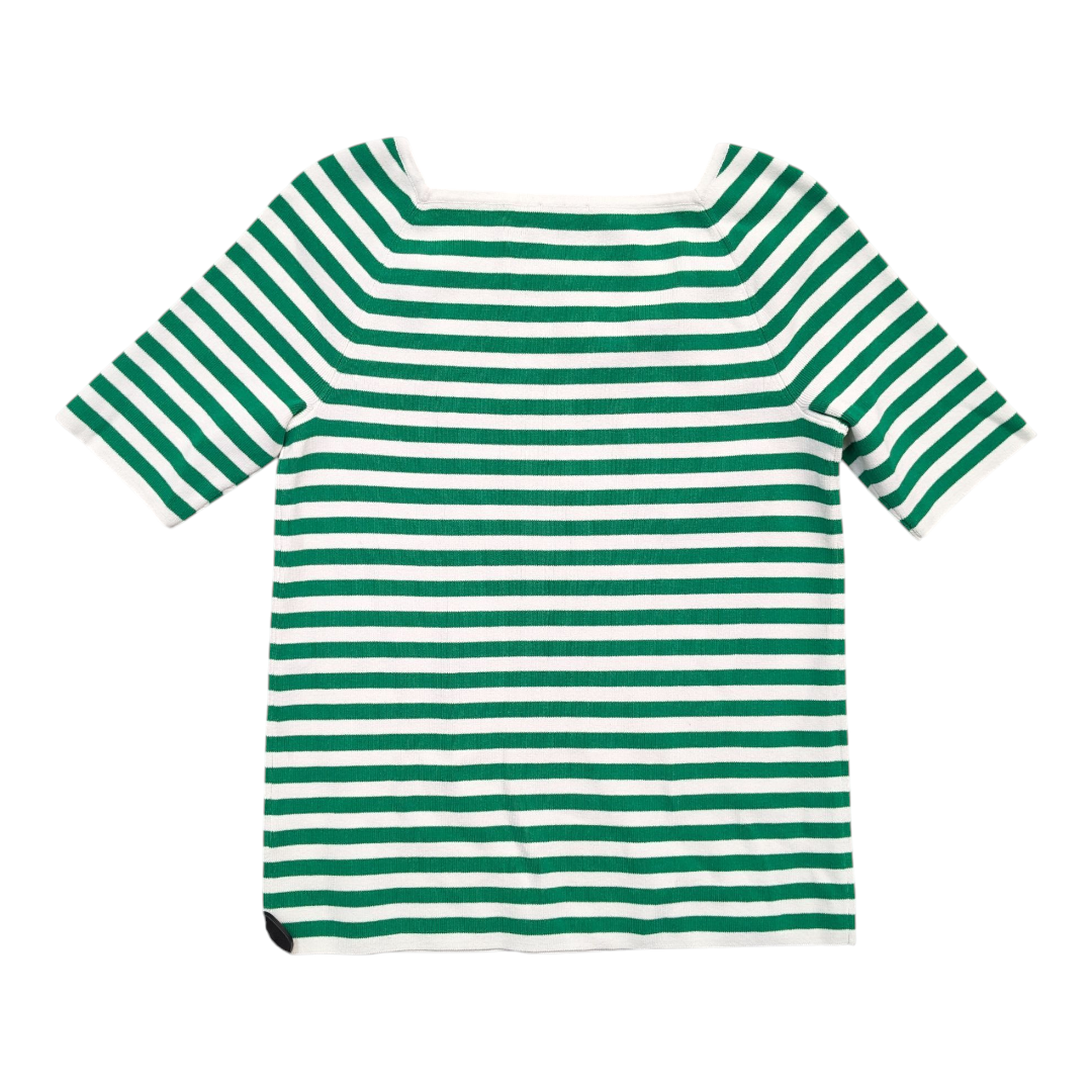 Top Ss By Talbots In Green & White, Size:Lp