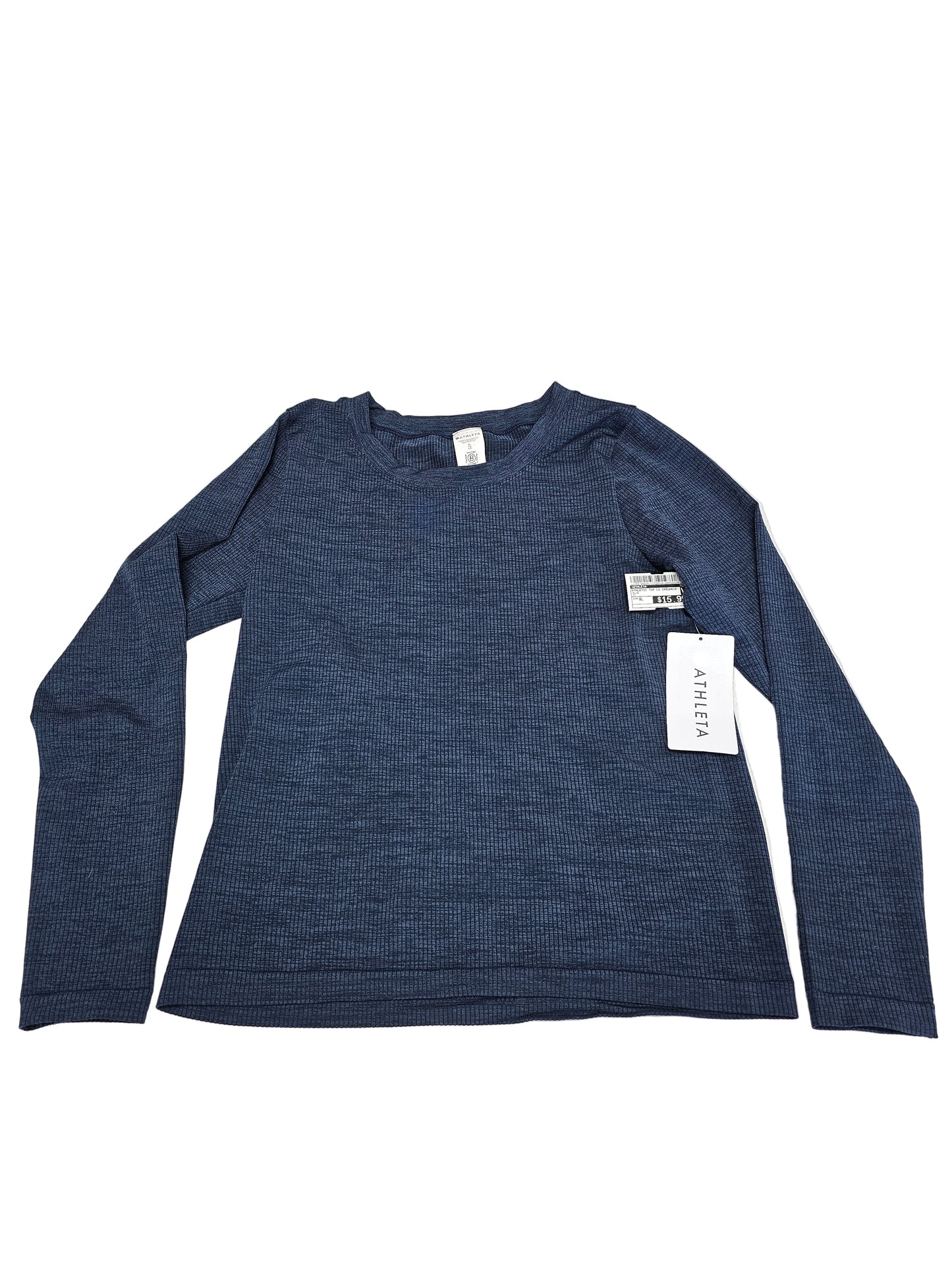 Athletic Top Ls Crewneck By Athleta In Blue, Size:Xl