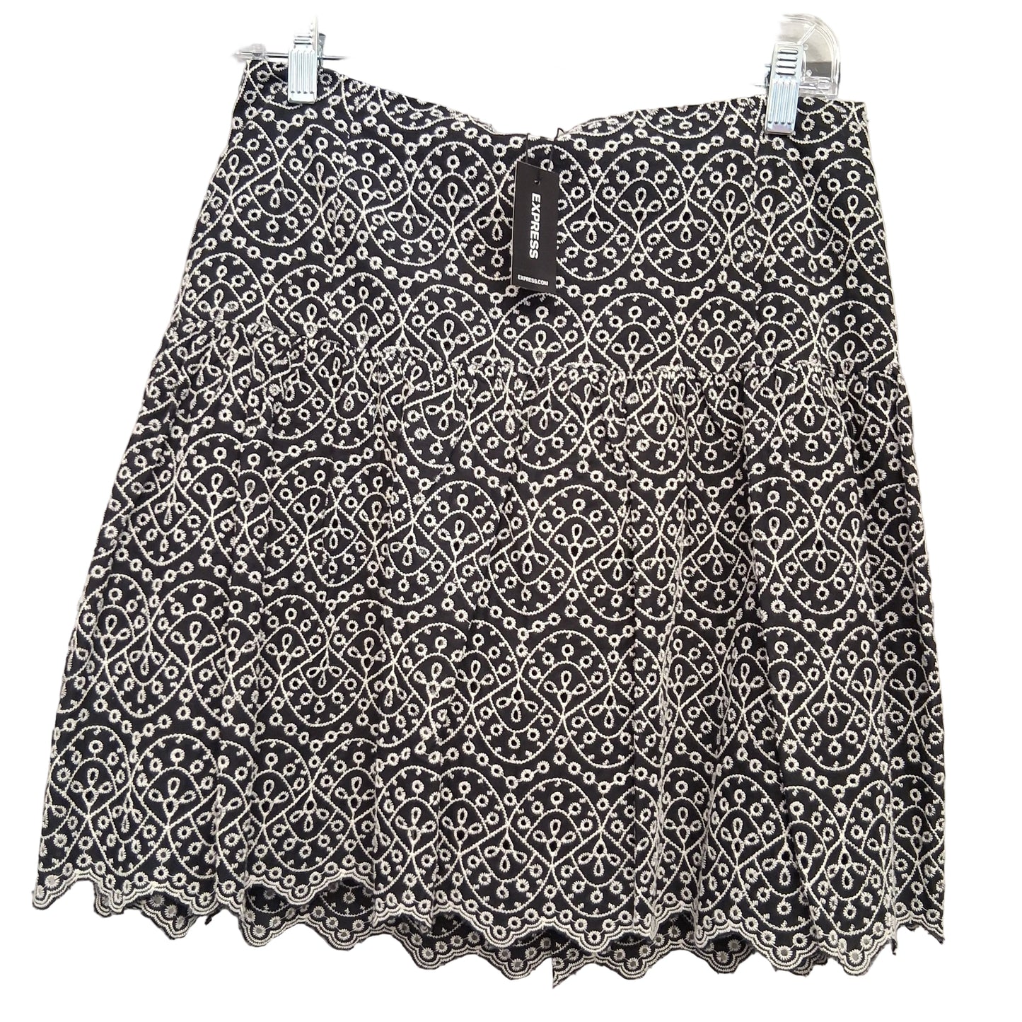 Skirt Mini & Short By Express In Black & White, Size:8