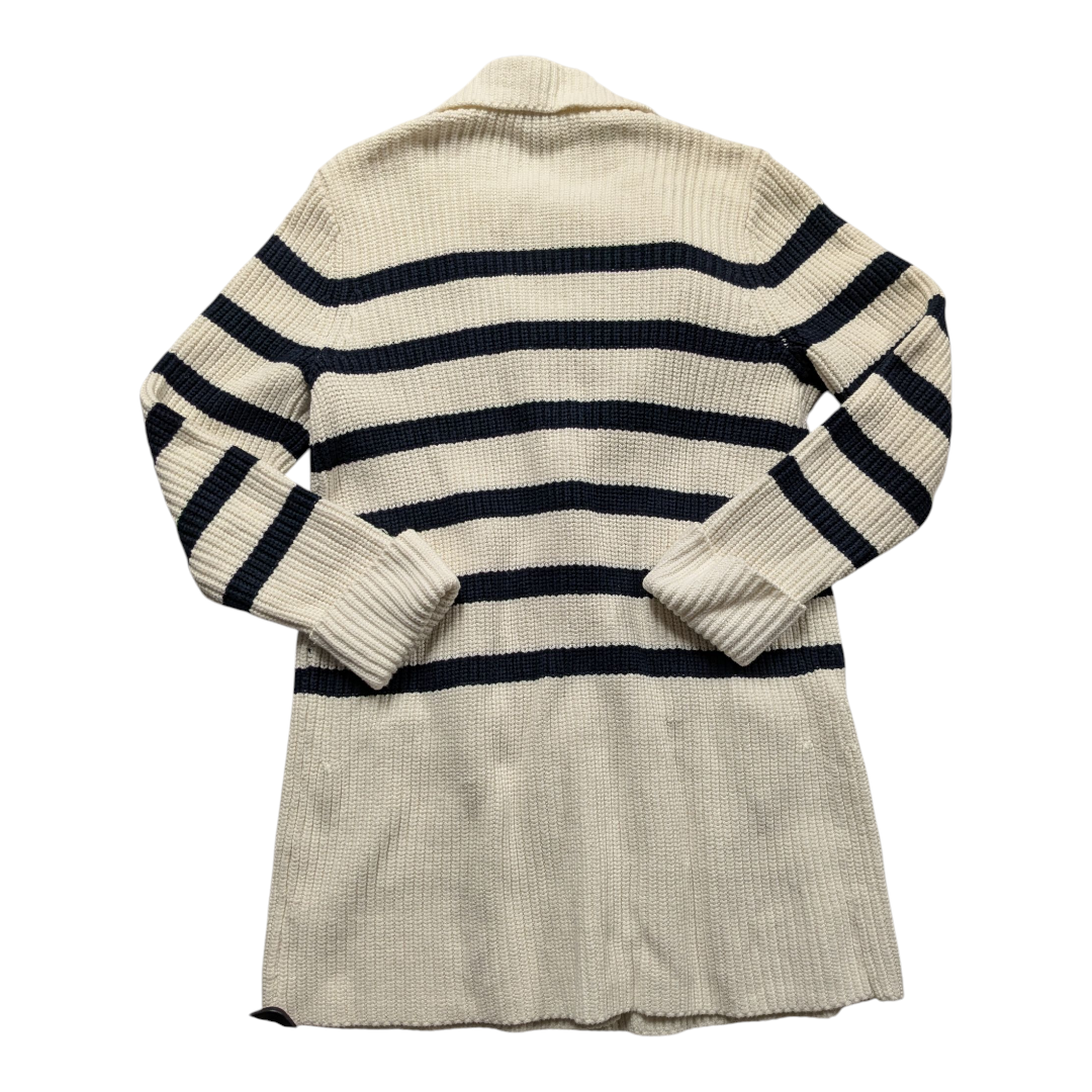 Sweater Cardigan By Talbots In Blue & White, Size:S