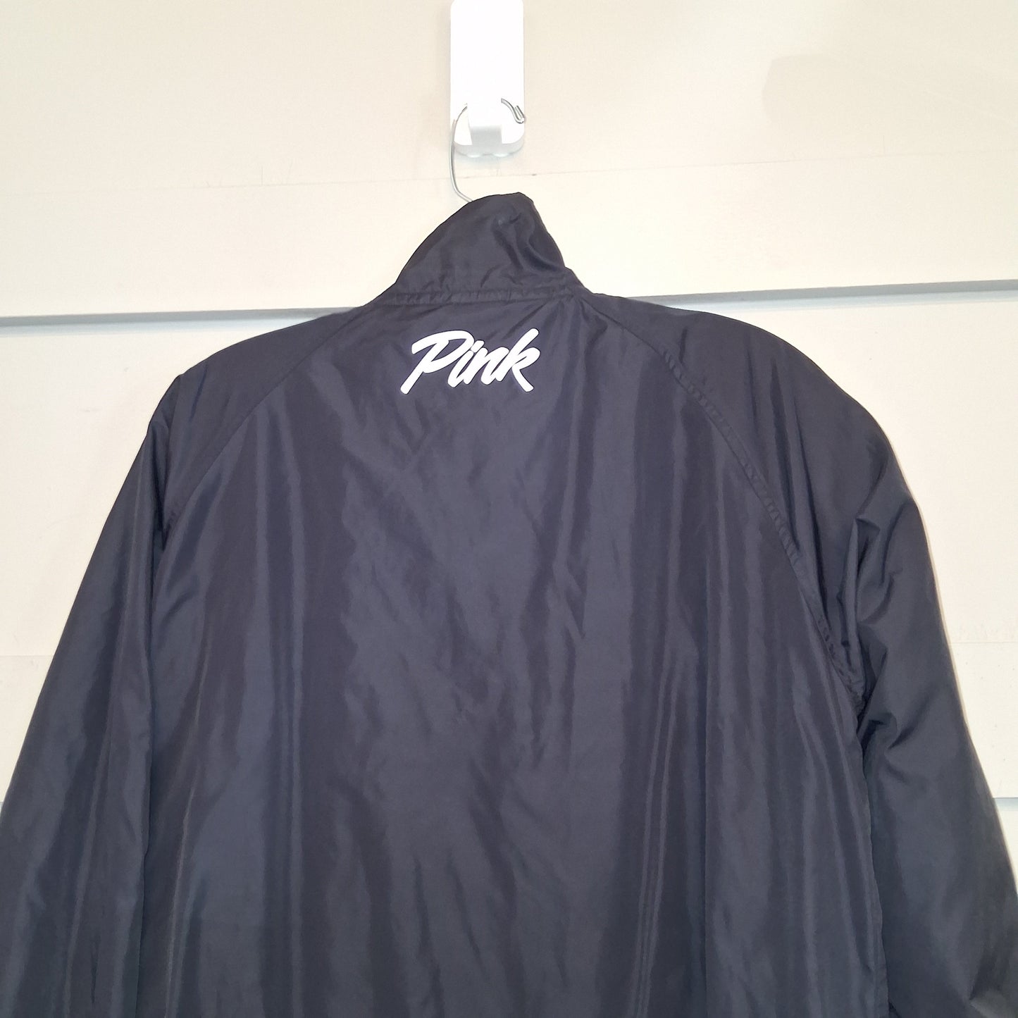 Jacket Windbreaker By Pink In Dark Navy, Size:S