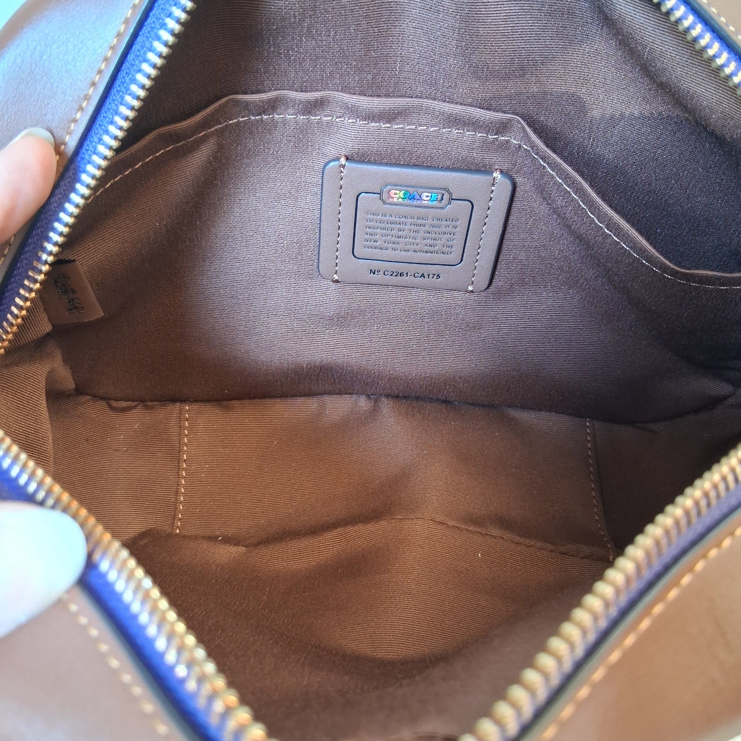 Crossbody Designer By Coach In Multi, Size:Medium