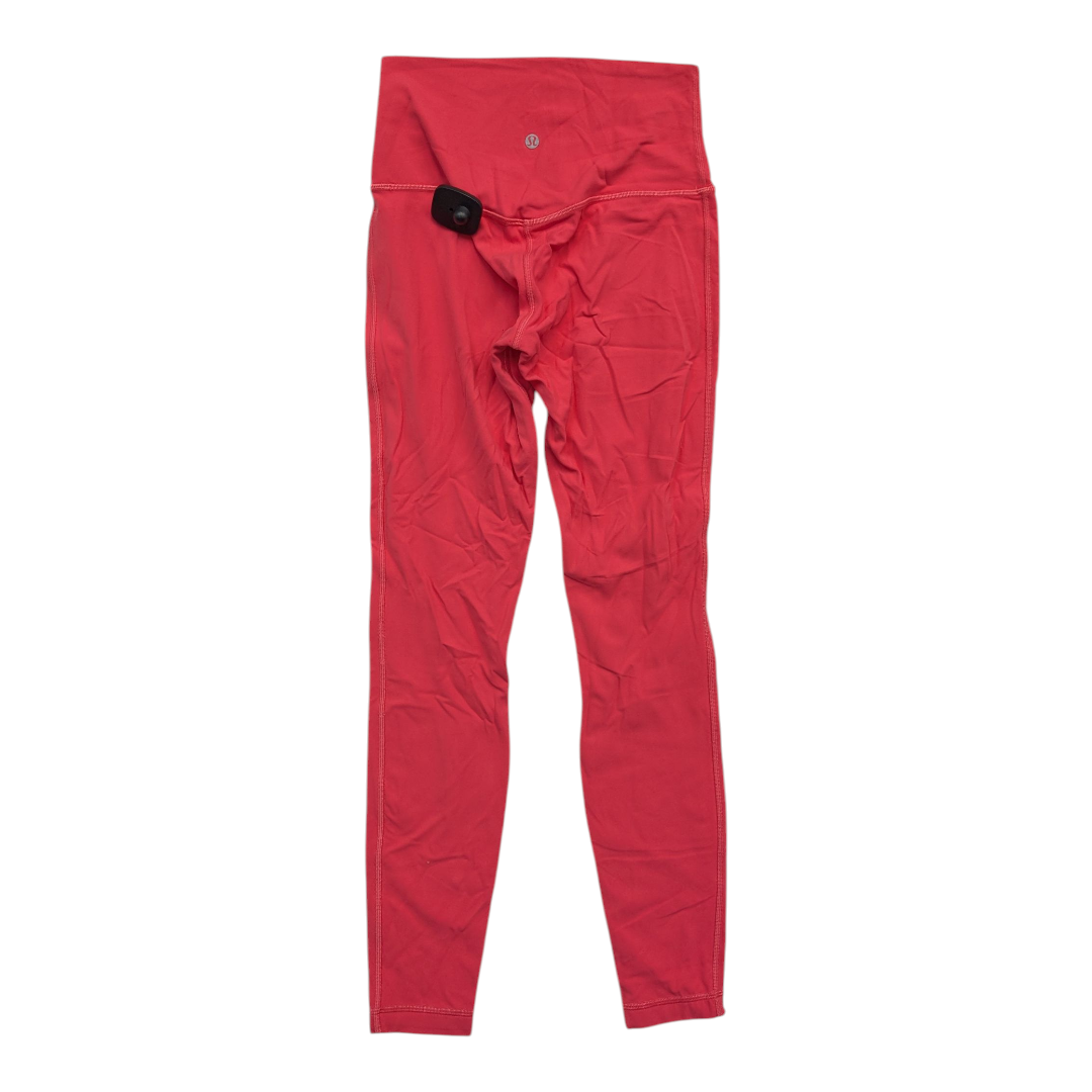 Athletic Leggings By Lululemon In Pink, Size:8