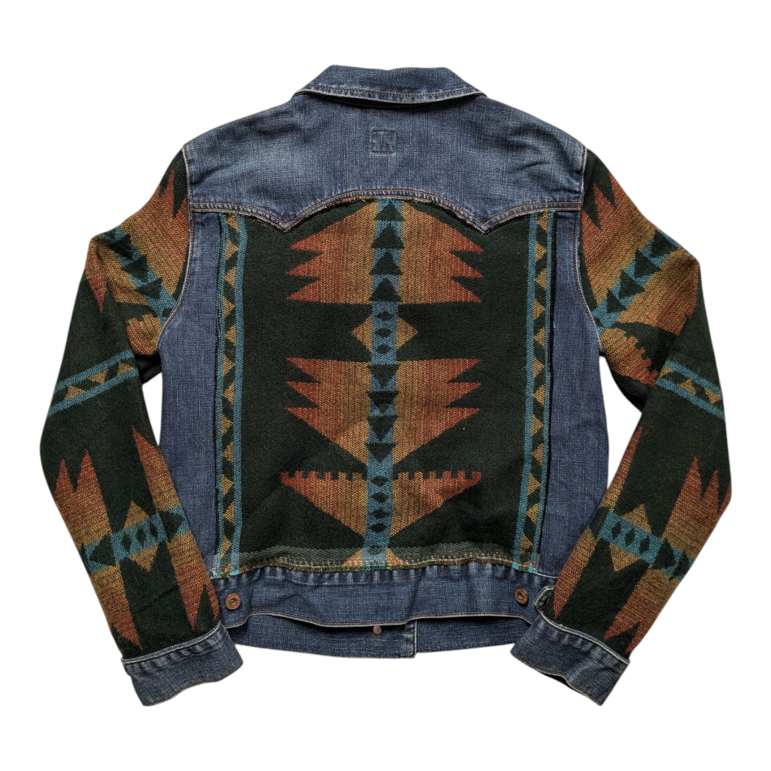 Jacket Denim By Gap In Blue Denim, Size:L