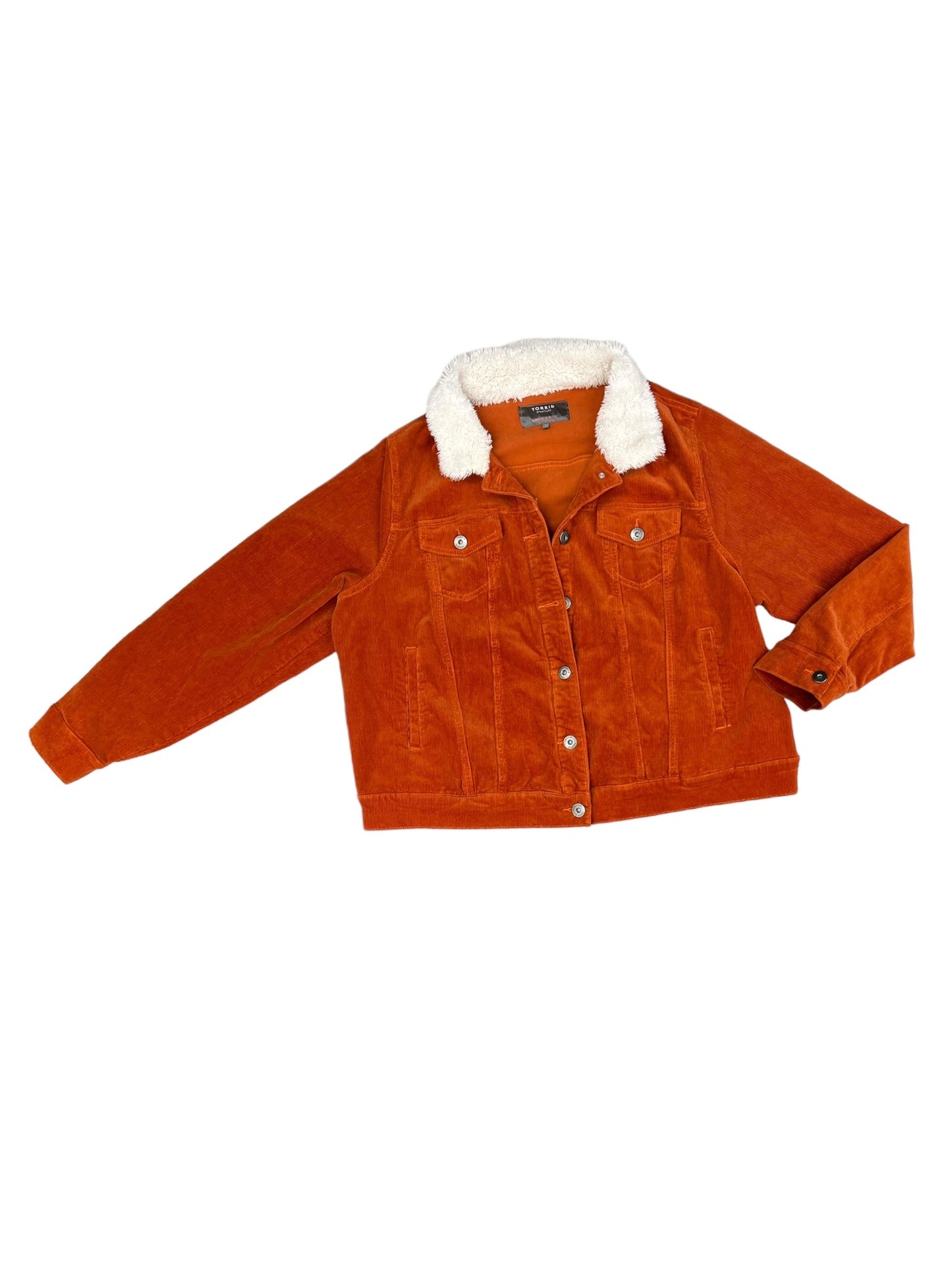 Jacket Denim By Torrid Size: 3