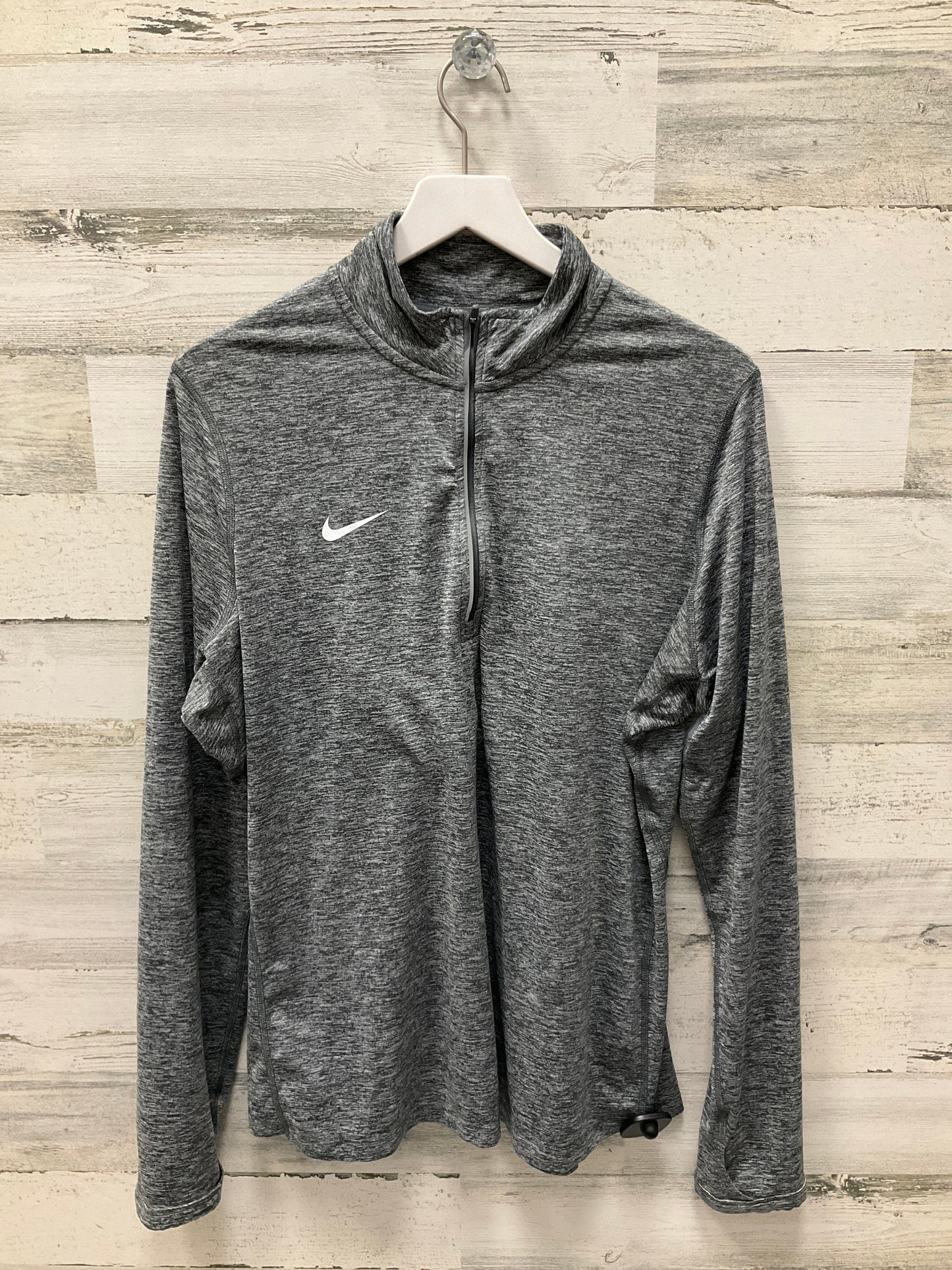 Athletic Top Long Sleeve Collar By Nike Apparel Size: Xl