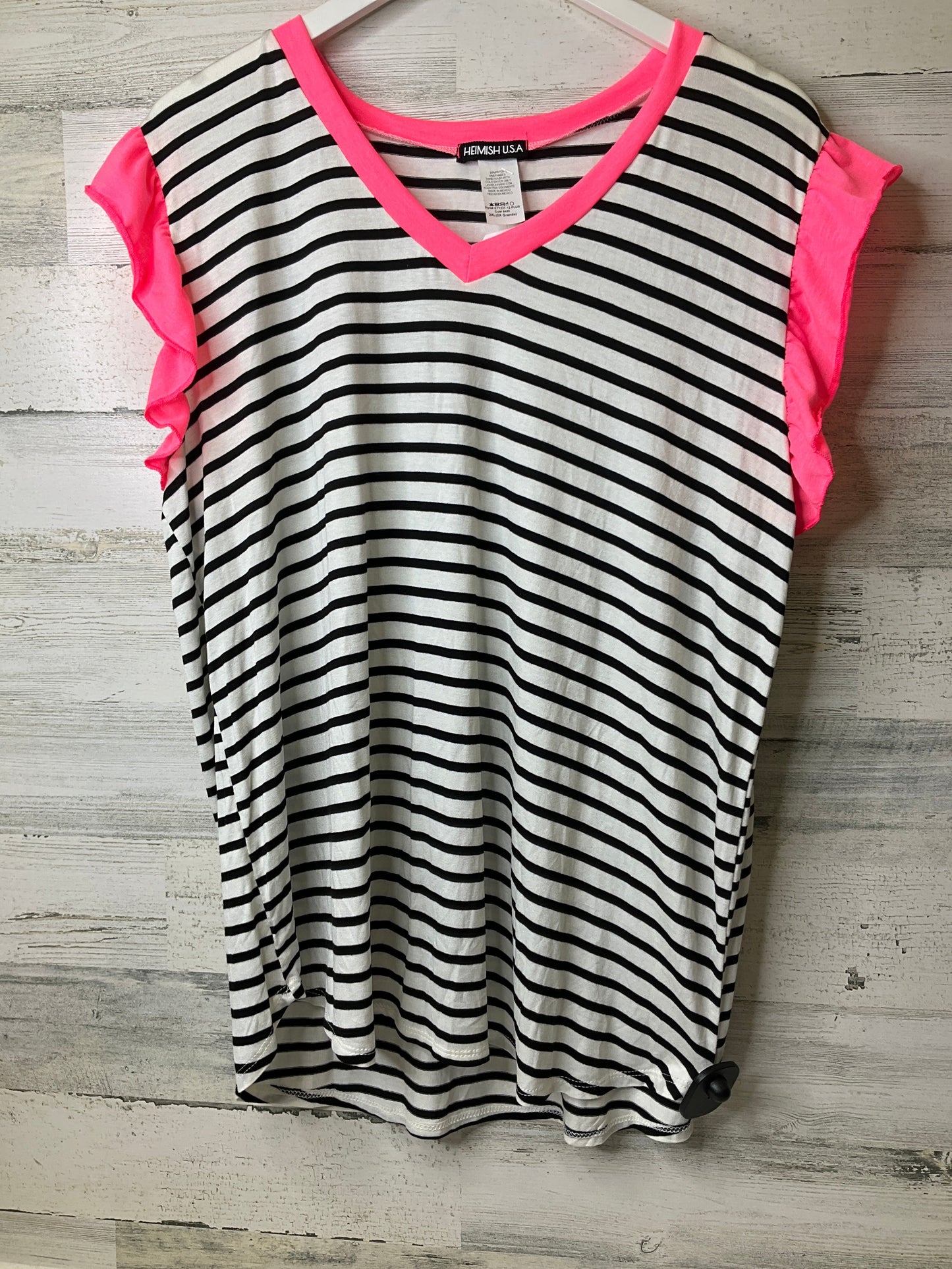 Top Short Sleeve By Heimish Usa Size: 2x