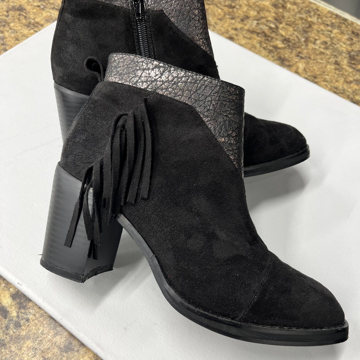 Boots Ankle Heels By Vanessa Size: 7.5