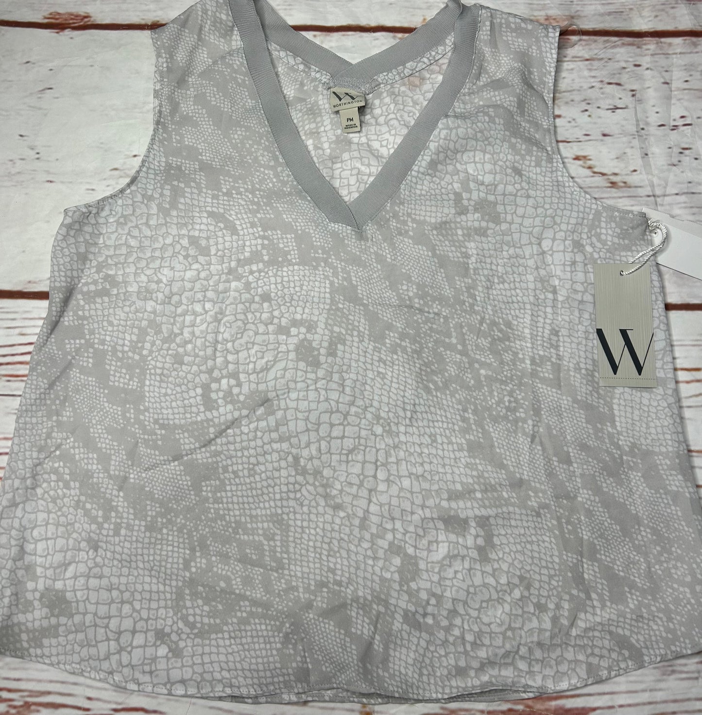 Top Sleeveless By Worthington Size: Petite Medium