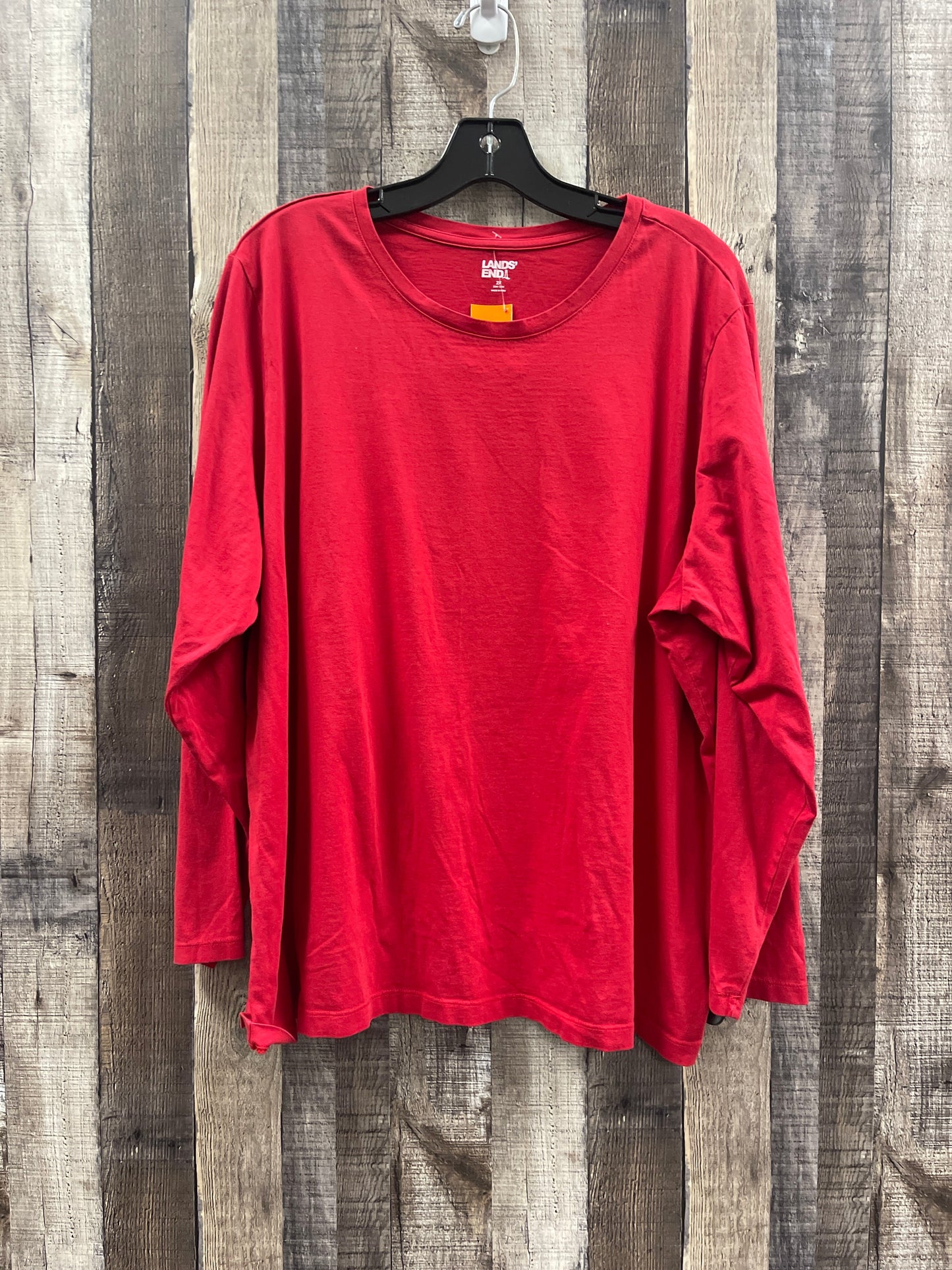 Top Long Sleeve Basic By Lands End Size: 2x