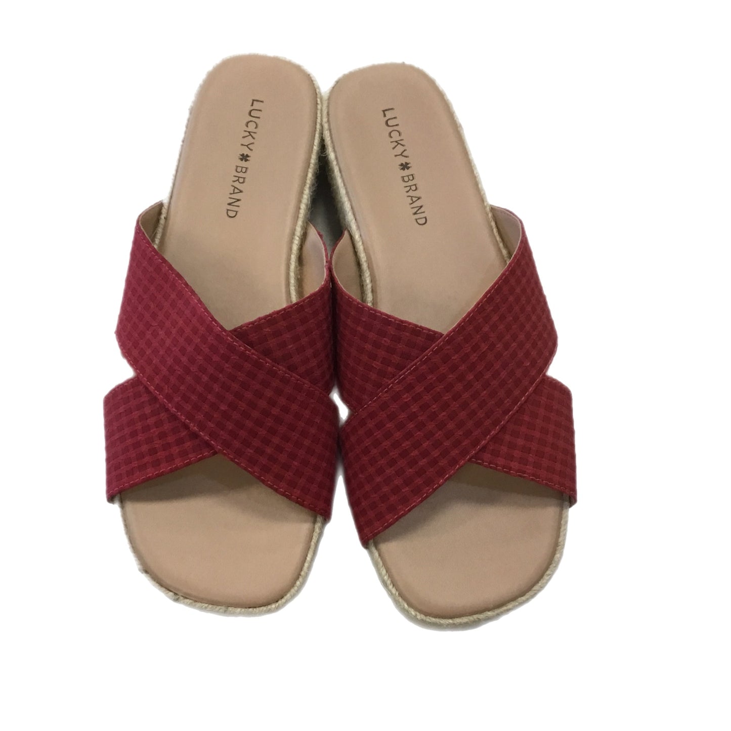 Sandals Heels Block By Lucky Brand Size: 8.5