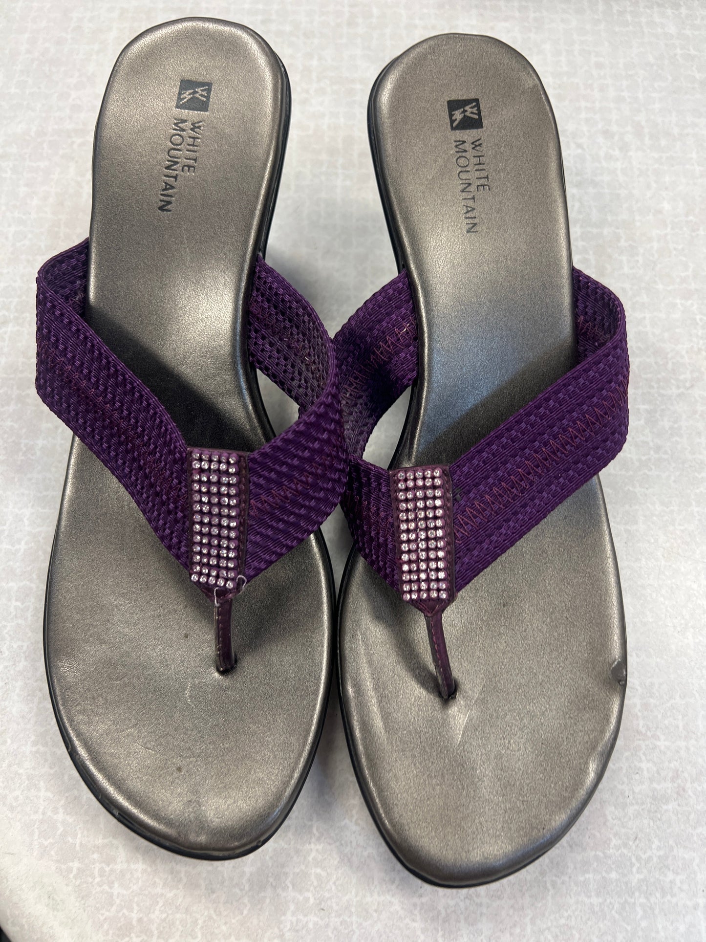 Sandals Heels Wedge By White Mountain Size: 9.5