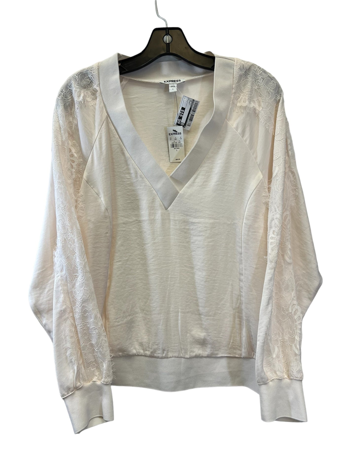 Top Long Sleeve By Express Size: L