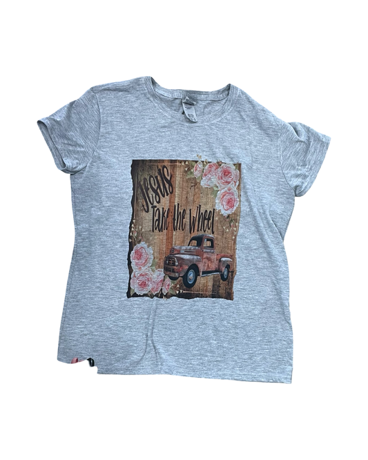Top Ss By Gildan In Grey, Size:L
