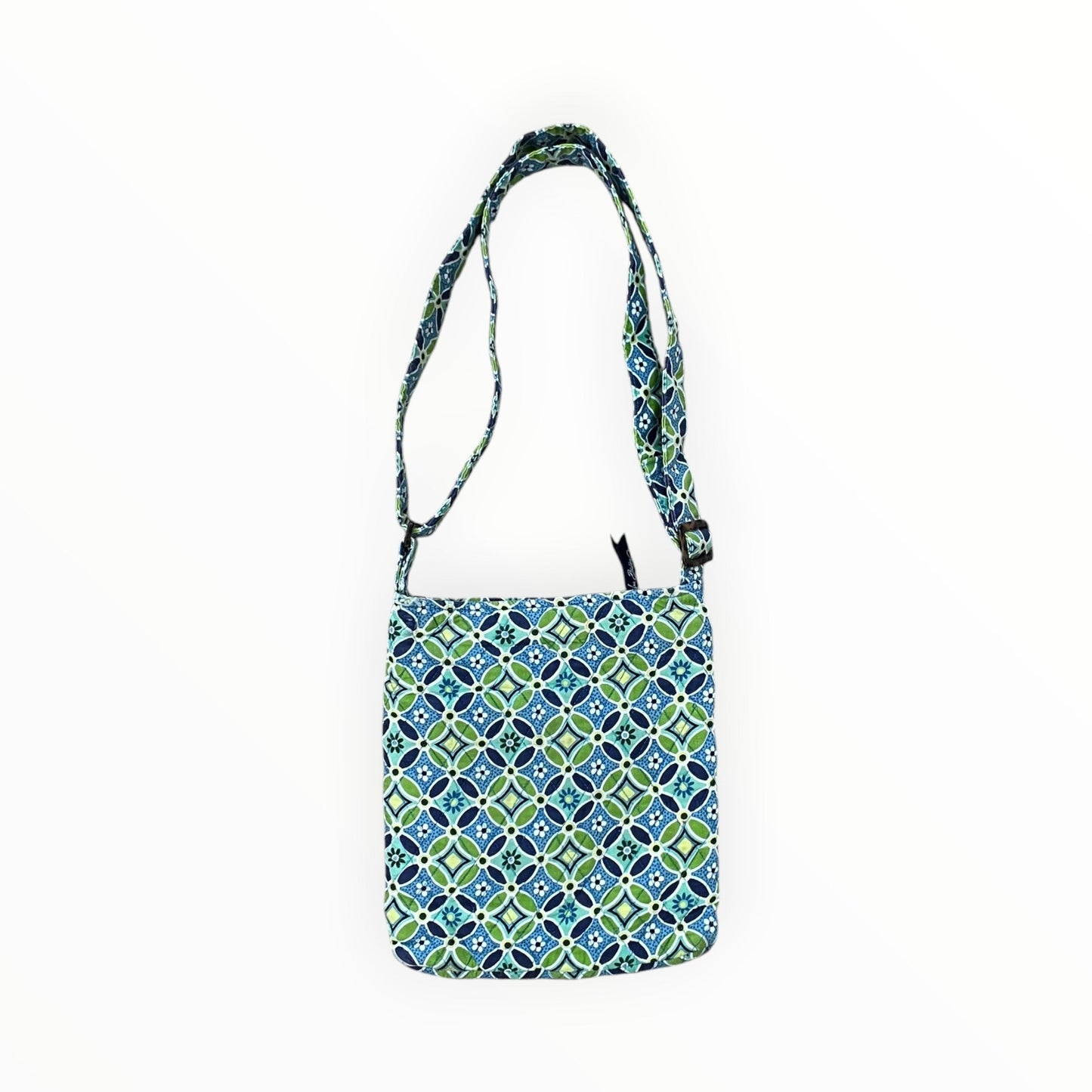 Crossbody By Vera Bradley In Blue & Green, Size:Medium