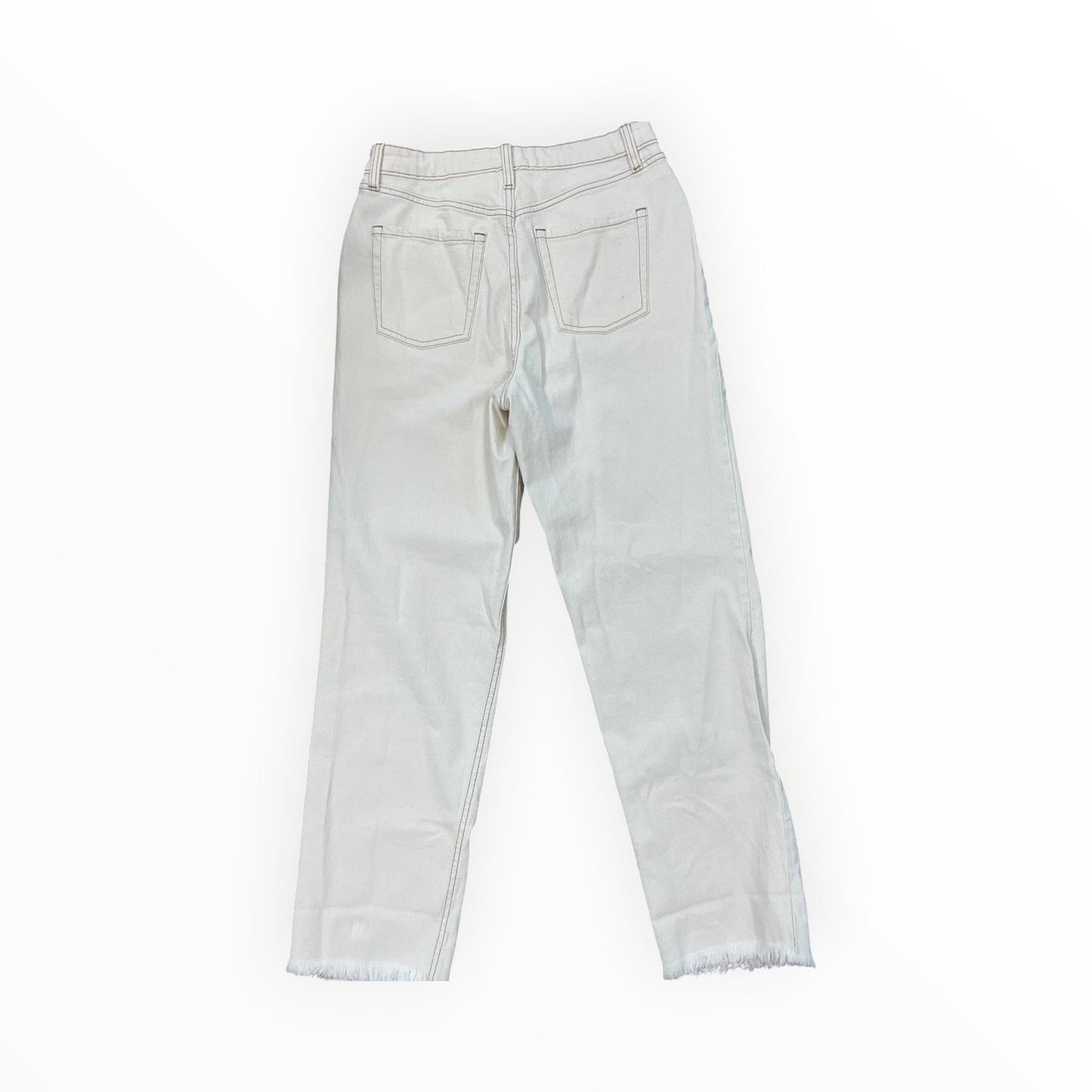 Jeans Wide Leg By Wild Fable In Cream Denim, Size:8